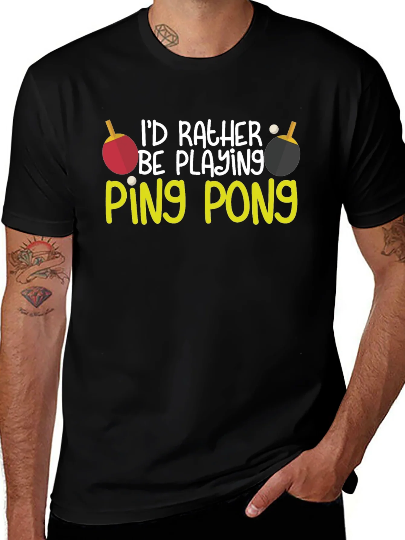 Rebbecca Id Rather Be Playing Ping Pong T-Shirt