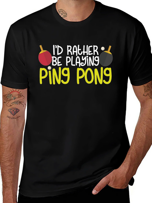 Rebbecca Id Rather Be Playing Ping Pong T-Shirt