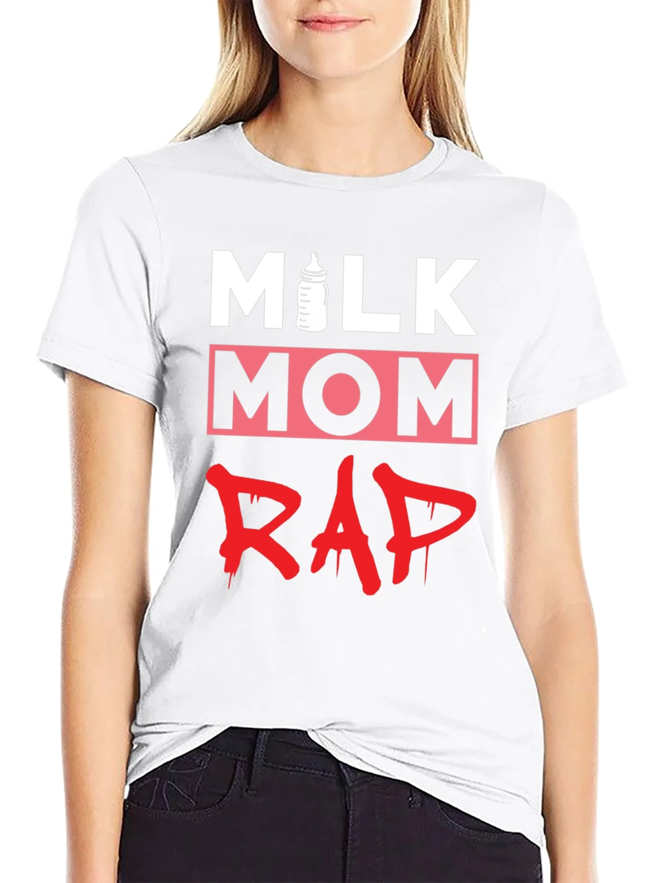 Rebbecca Milk Mom Rap Funny Graphic T-Shirt