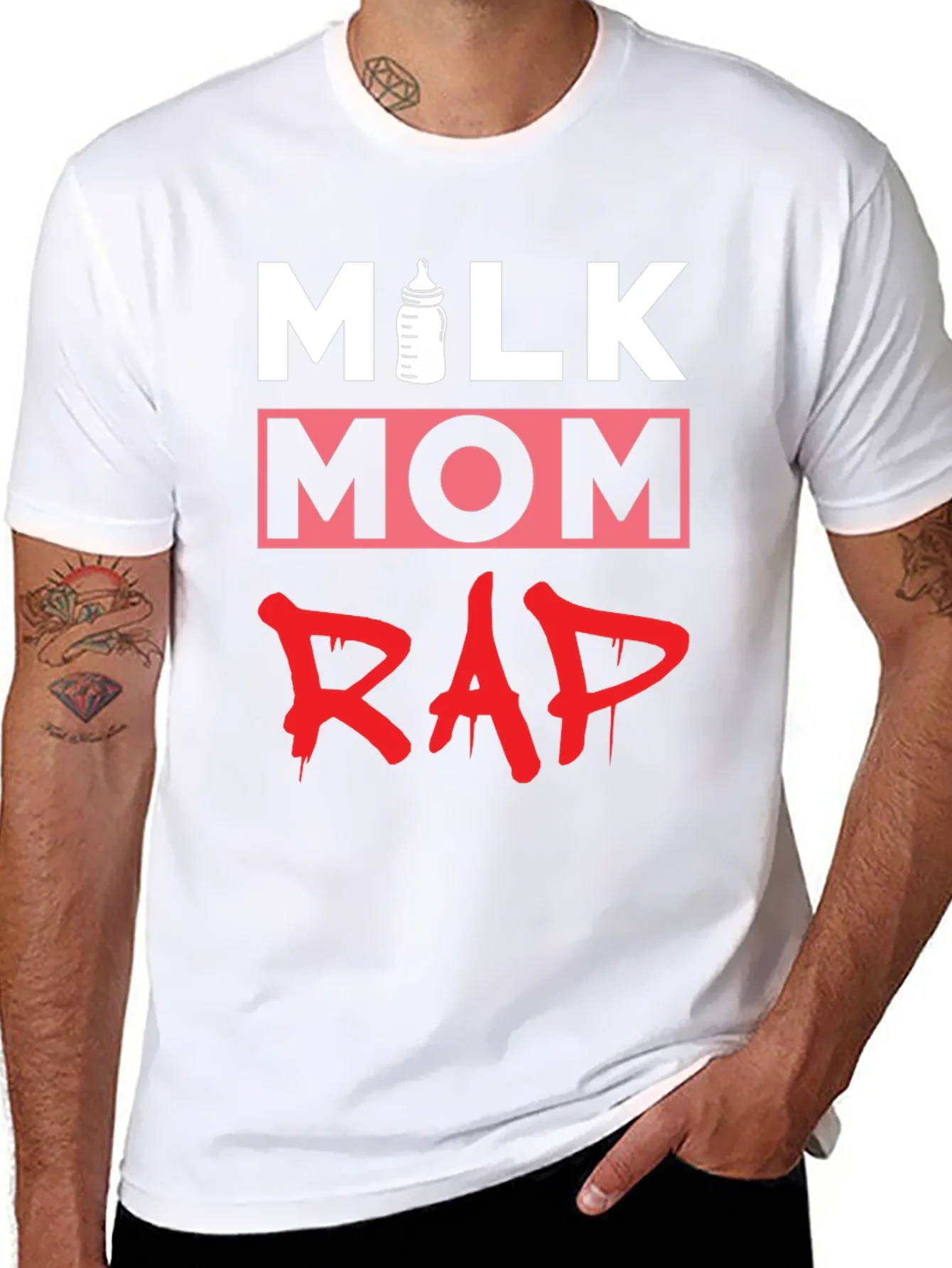 Rebbecca Milk Mom Rap Funny Graphic T-Shirt