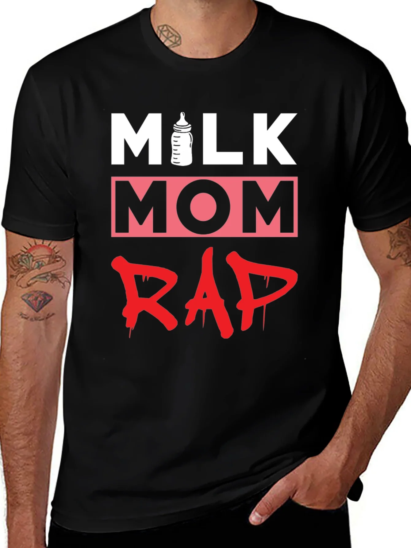 Rebbecca Milk Mom Rap Funny Graphic T-Shirt