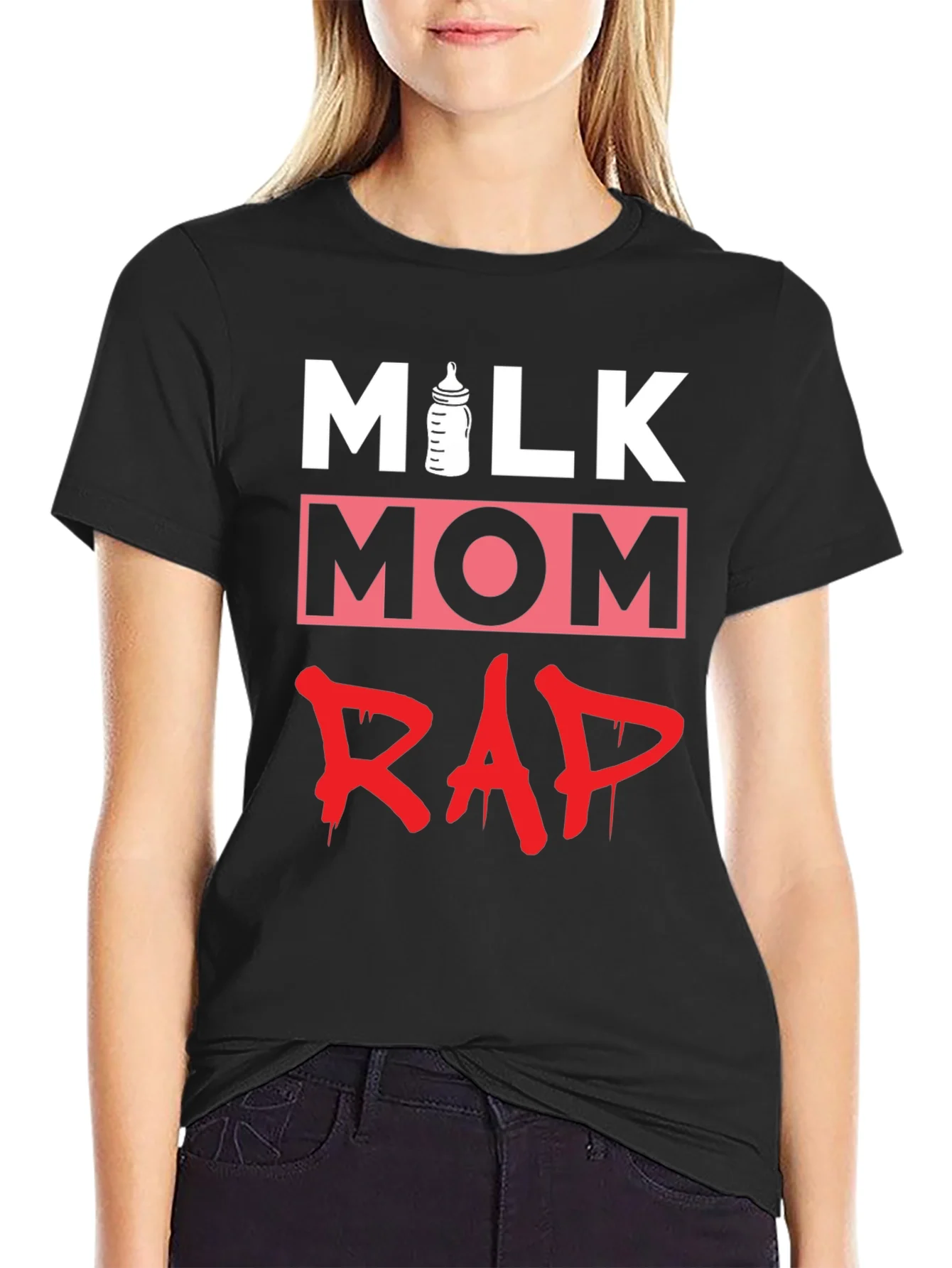 Rebbecca Milk Mom Rap Funny Graphic T-Shirt
