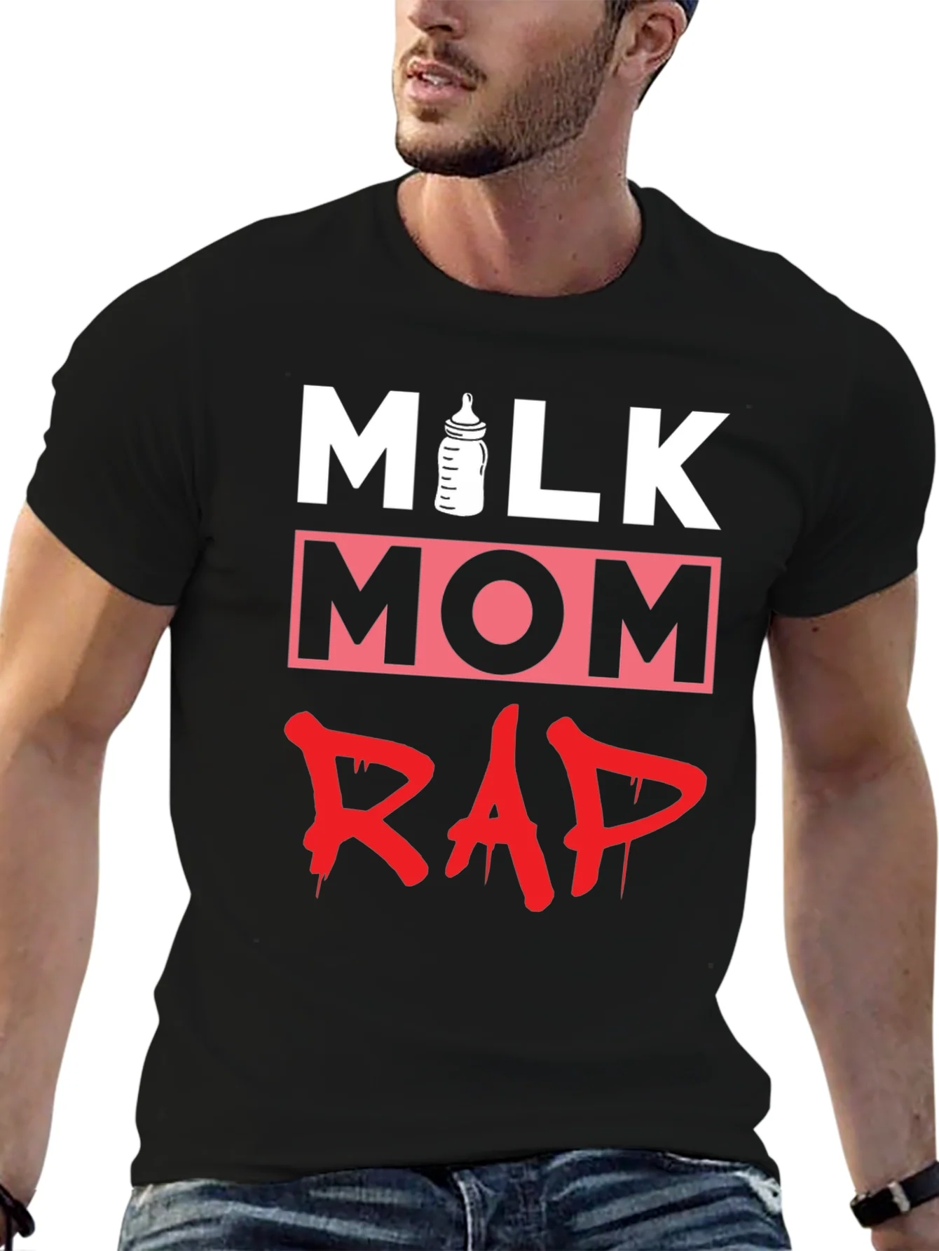 Rebbecca Milk Mom Rap Funny Graphic T-Shirt