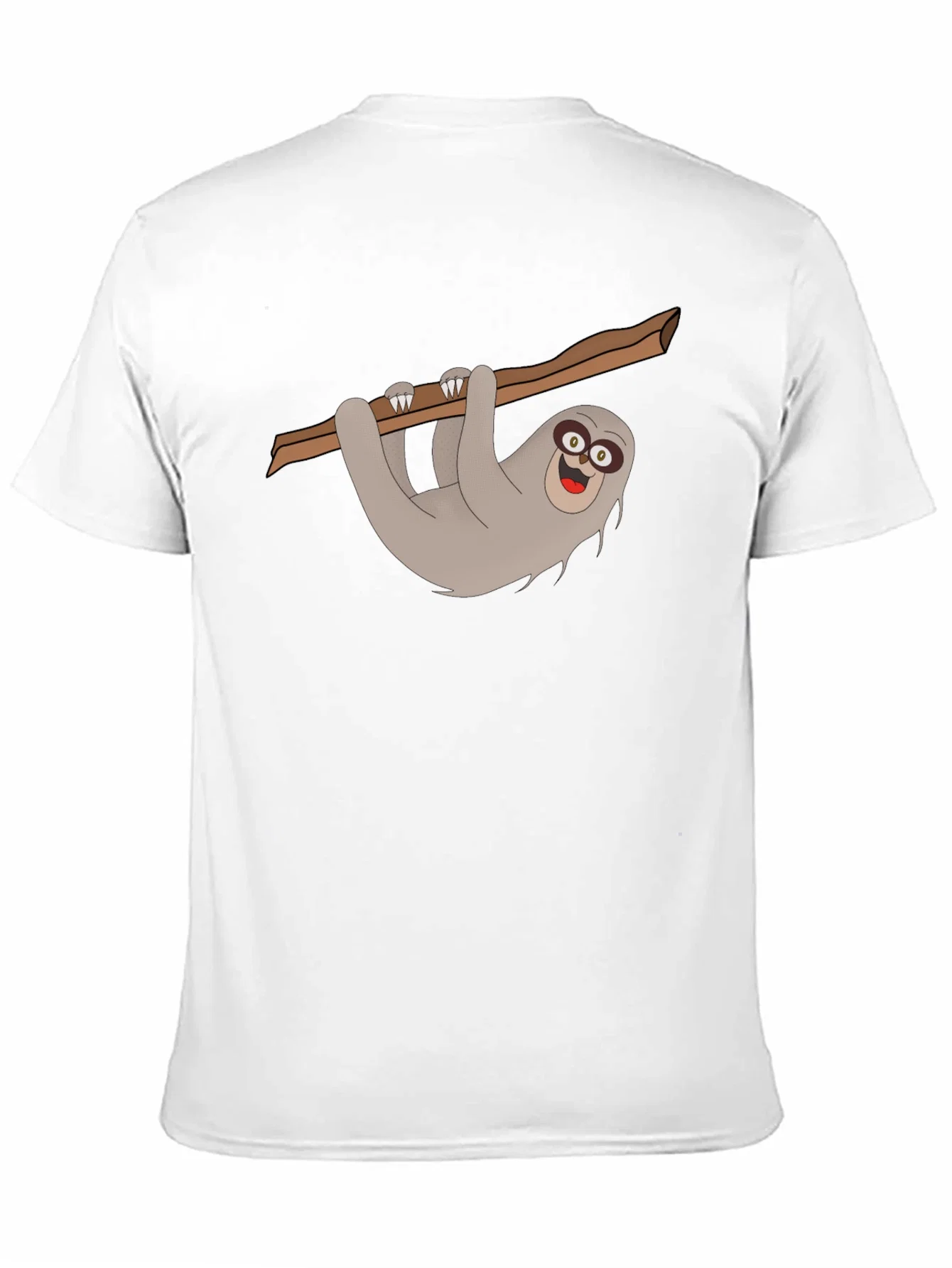 Rebbecca Sloth Graphic Tee - Mens Black Cotton T-Shirt