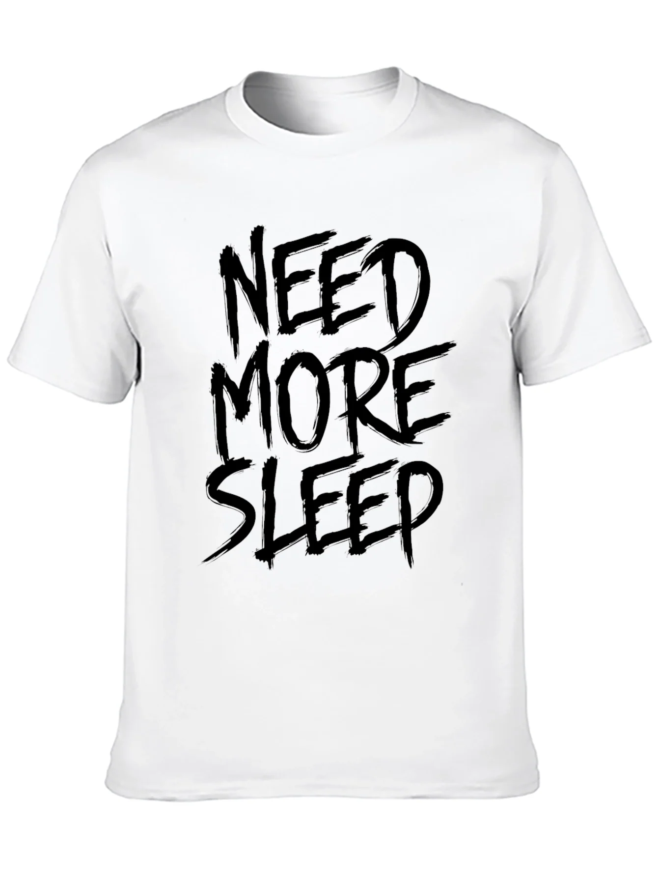 Rebbecca Need More Sleep Black Graphic T-Shirt