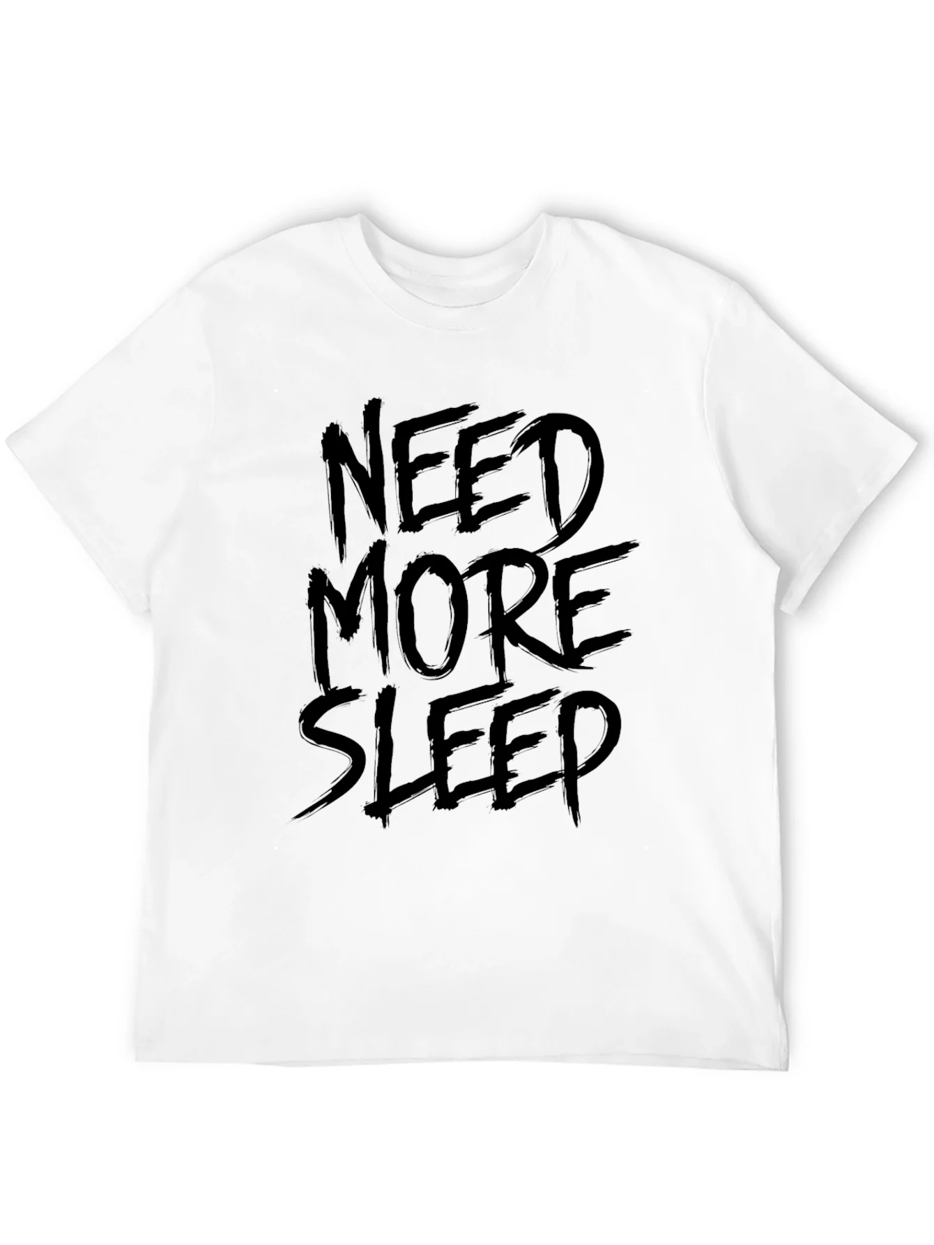 Rebbecca Need More Sleep Black Graphic T-Shirt