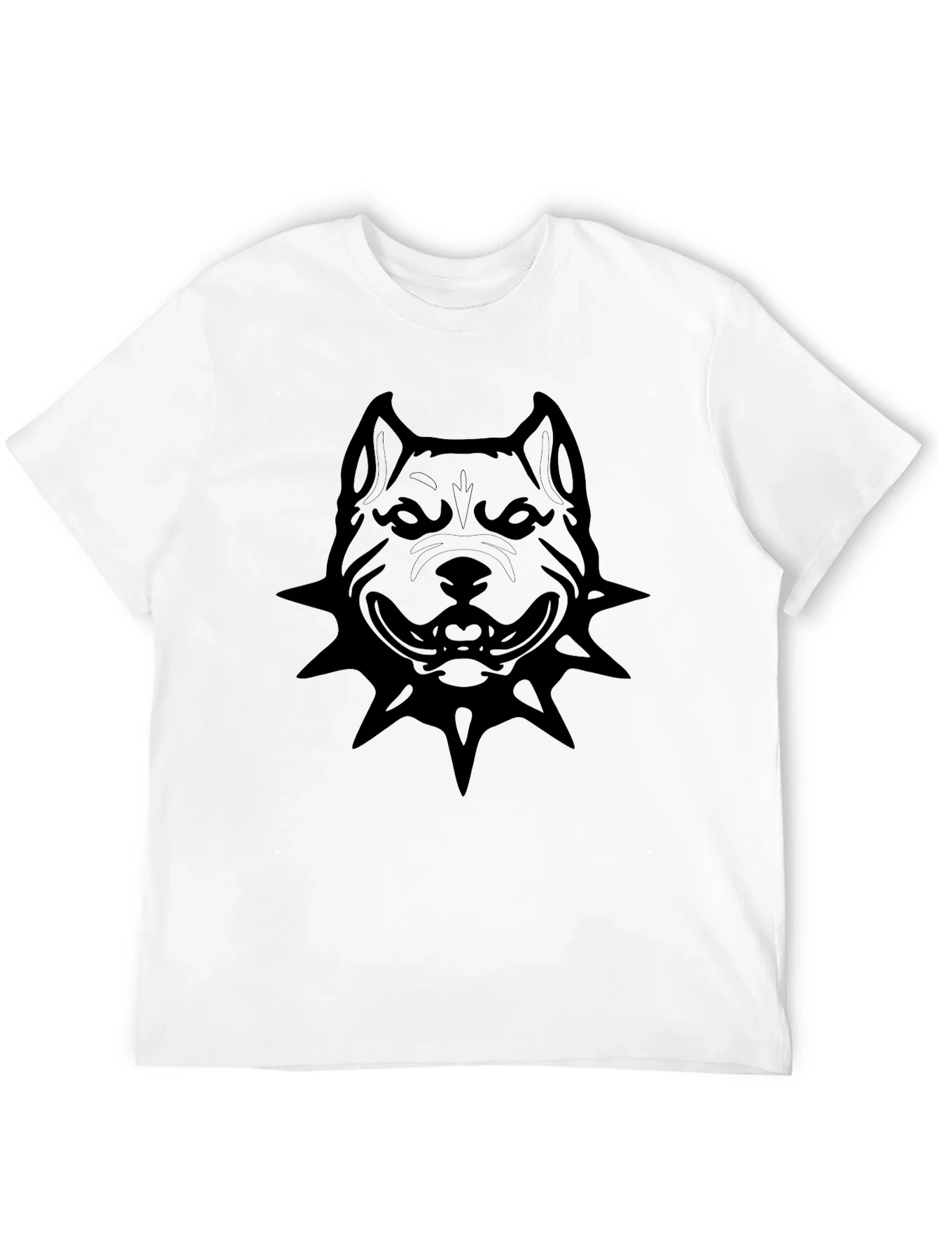 Rebbecca Mens Black Pitbull Graphic T-Shirt