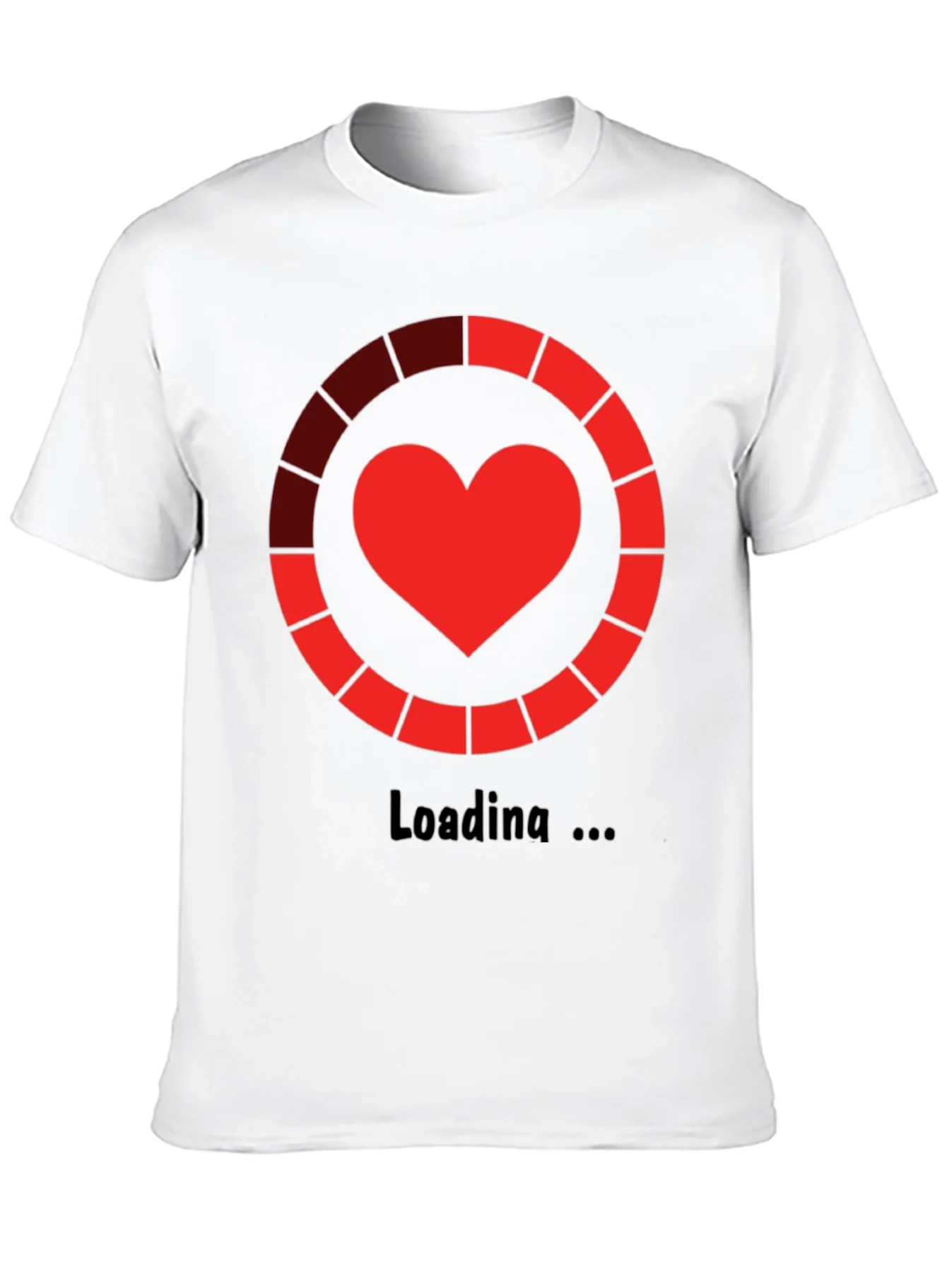 Rebbecca Heart Loading Black T-Shirt - Geeky Graphic Tee