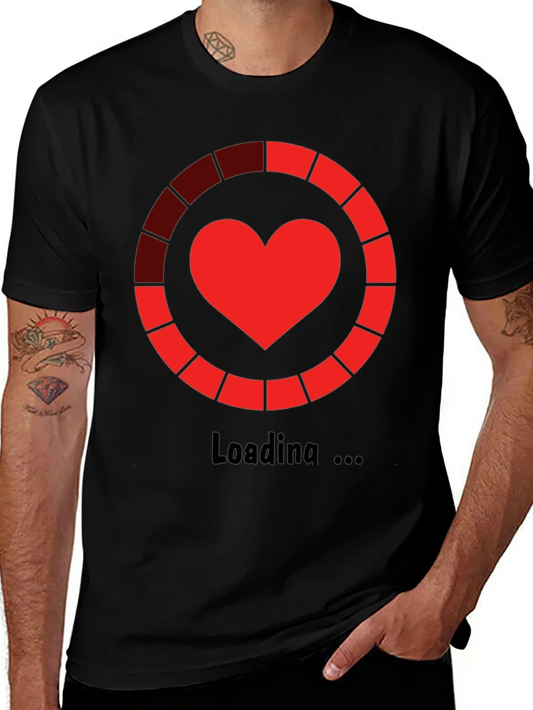 Rebbecca Heart Loading Black T-Shirt - Geeky Graphic Tee