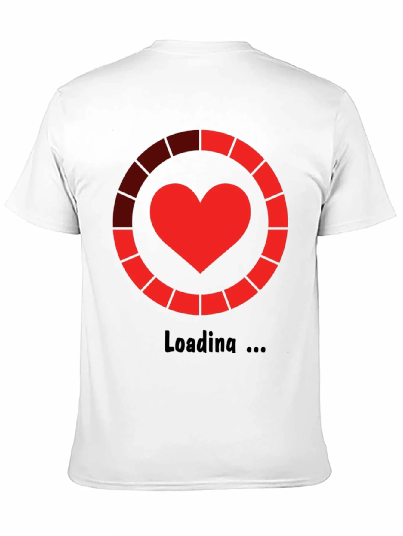Rebbecca Heart Loading Black T-Shirt - Geeky Graphic Tee