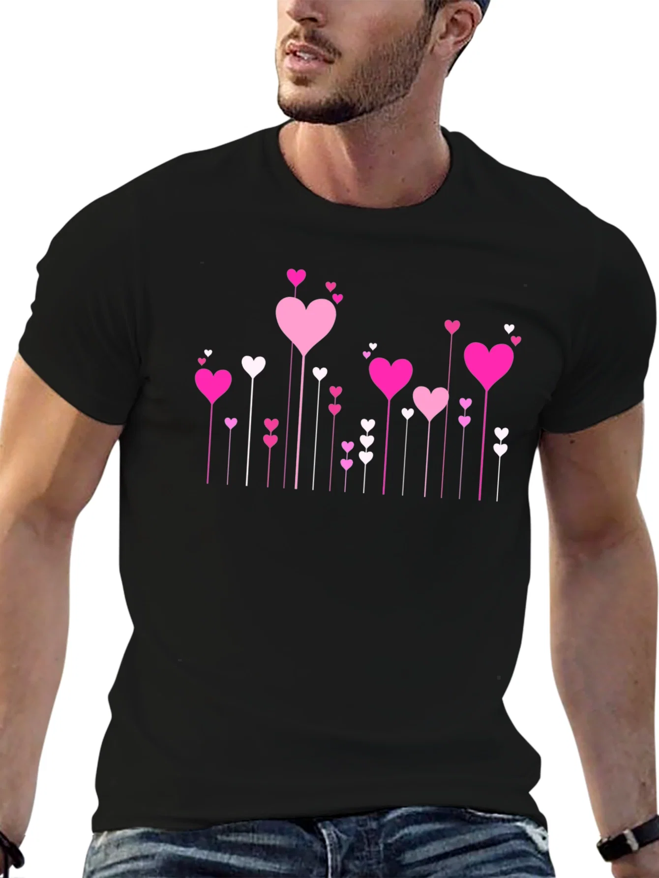 Rebbecca Heart Throb Tee - Love Design Black T-Shirt