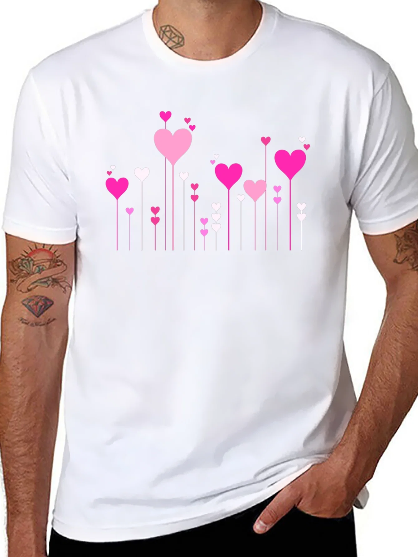 Rebbecca Heart Throb Tee - Love Design Black T-Shirt