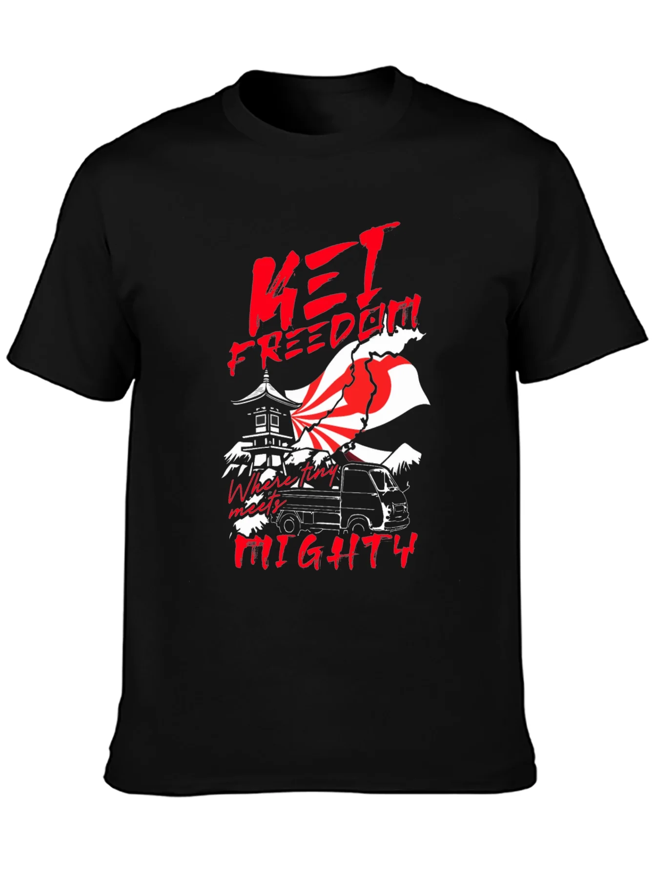 Camiseta Negra Kei Freedom Mighty