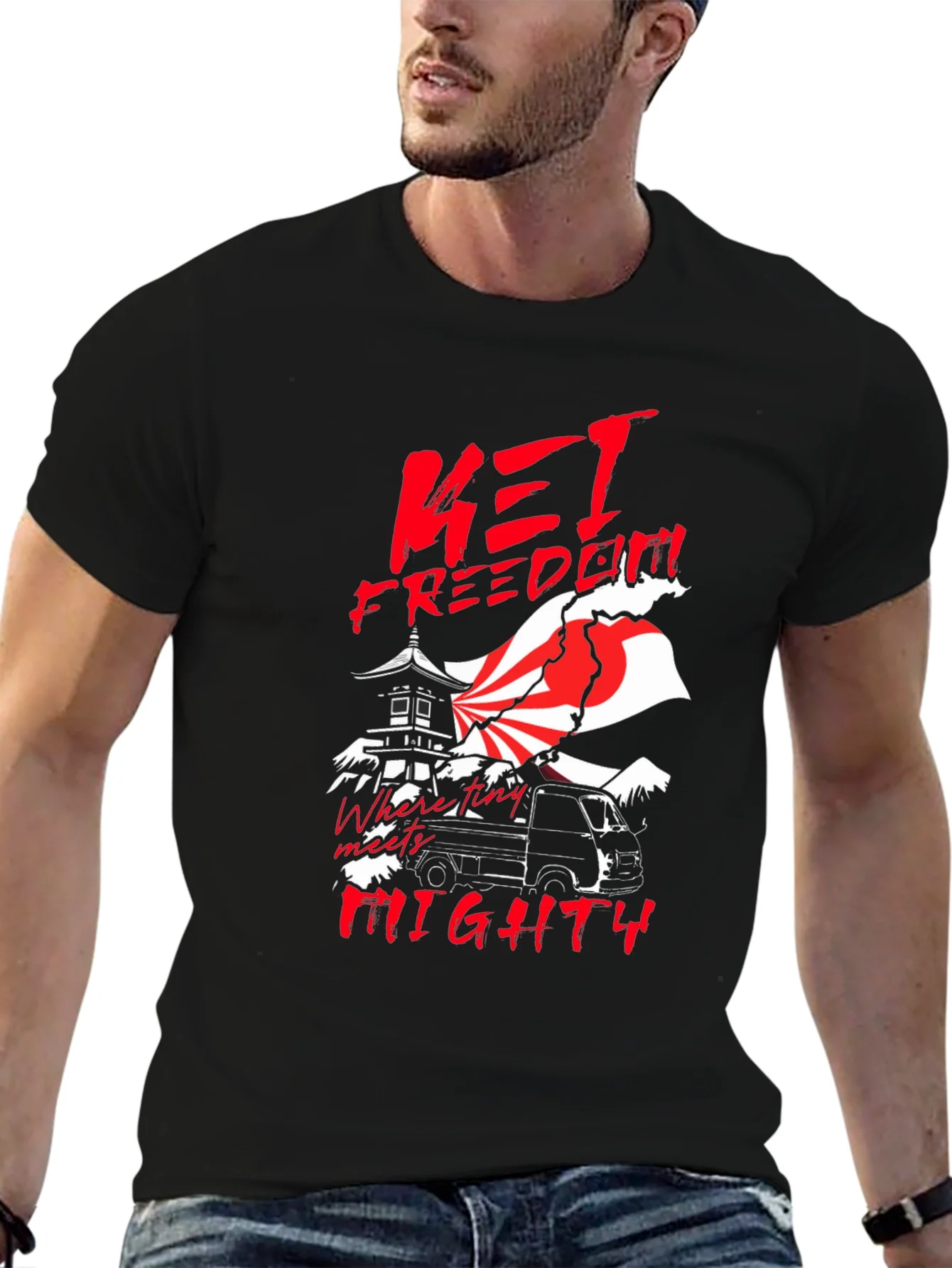 Camiseta Negra Kei Freedom Mighty