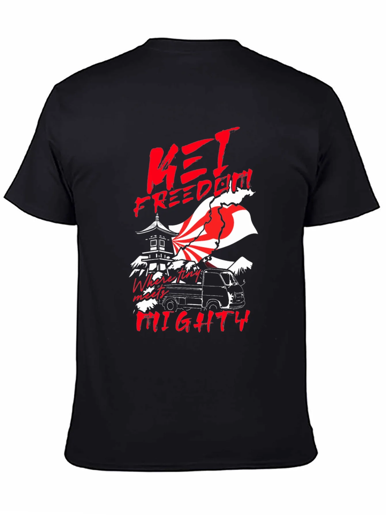 Camiseta Negra Kei Freedom Mighty