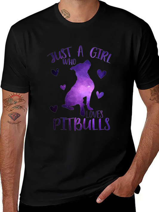 Rebbecca Just A Girl Who Loves Pitbulls T-Shirt