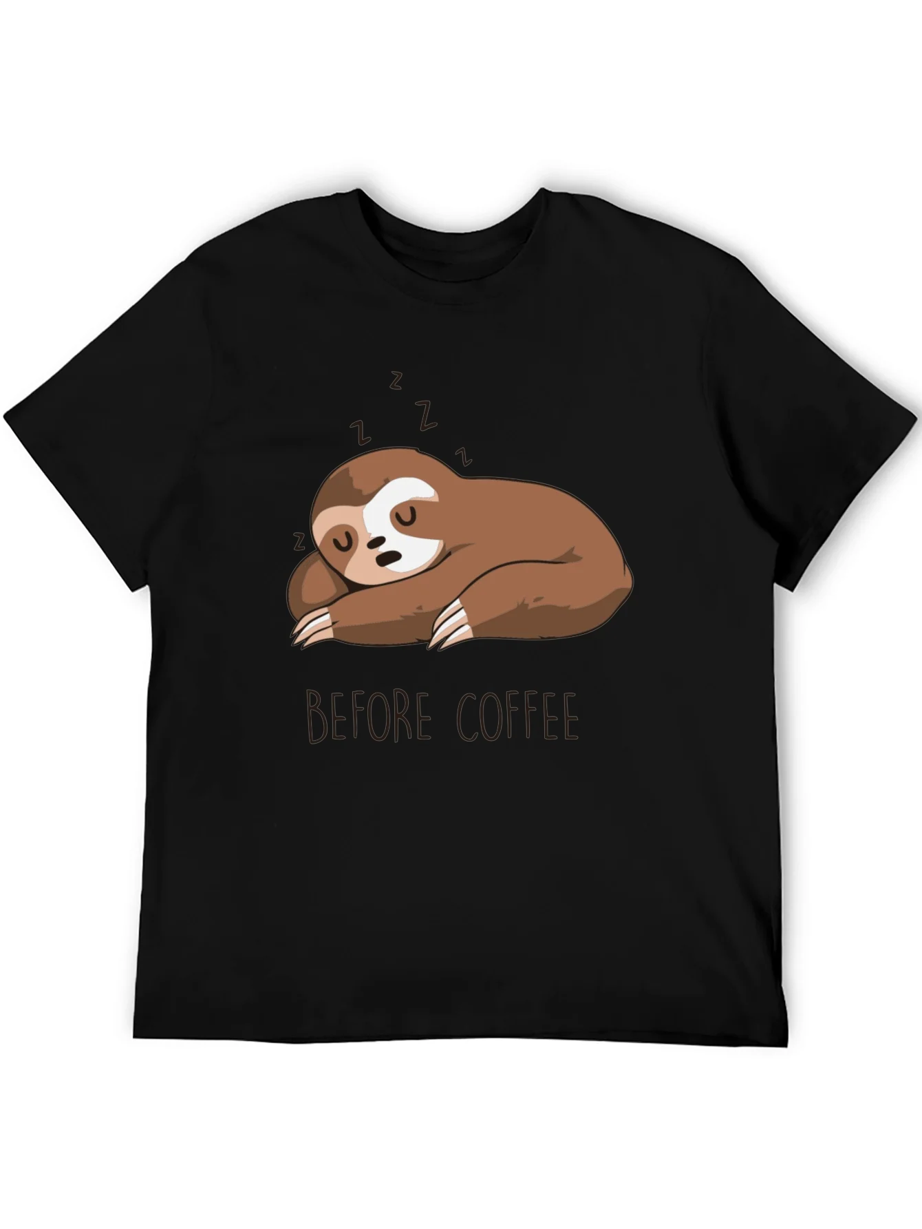 Camiseta Hombre Perezoso Dormil¨®n - Antes del Caf¨¦