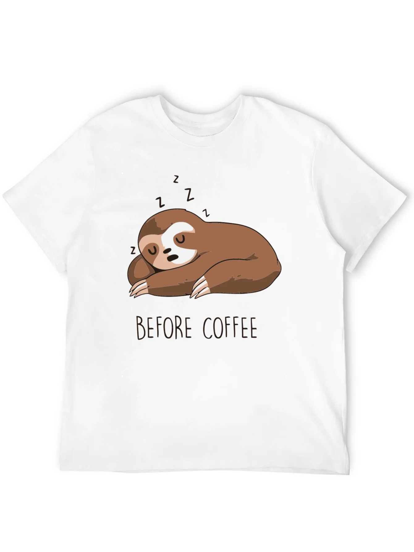 Camiseta Hombre Perezoso Dormil¨®n - Antes del Caf¨¦