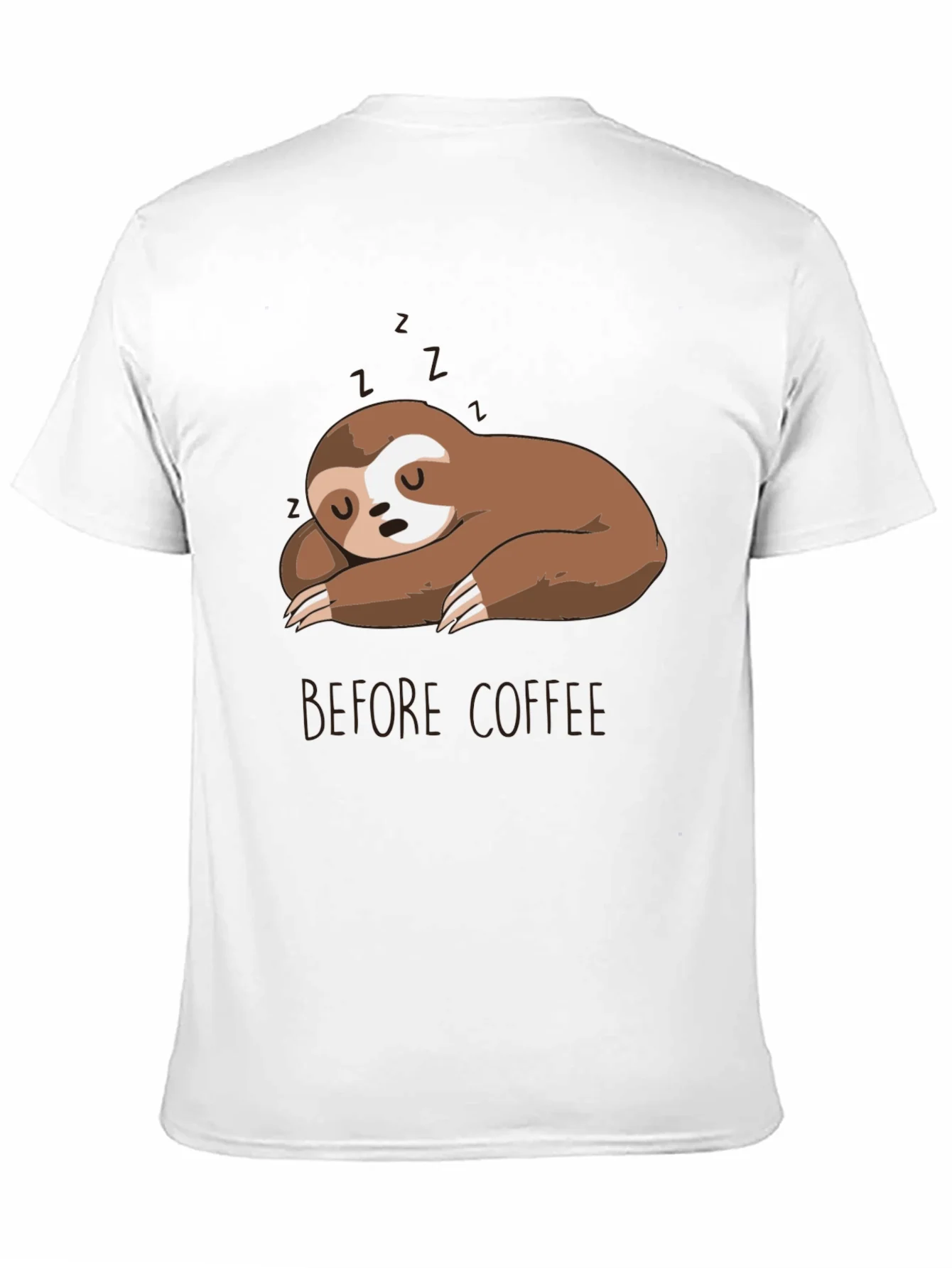 Camiseta Hombre Perezoso Dormil¨®n - Antes del Caf¨¦