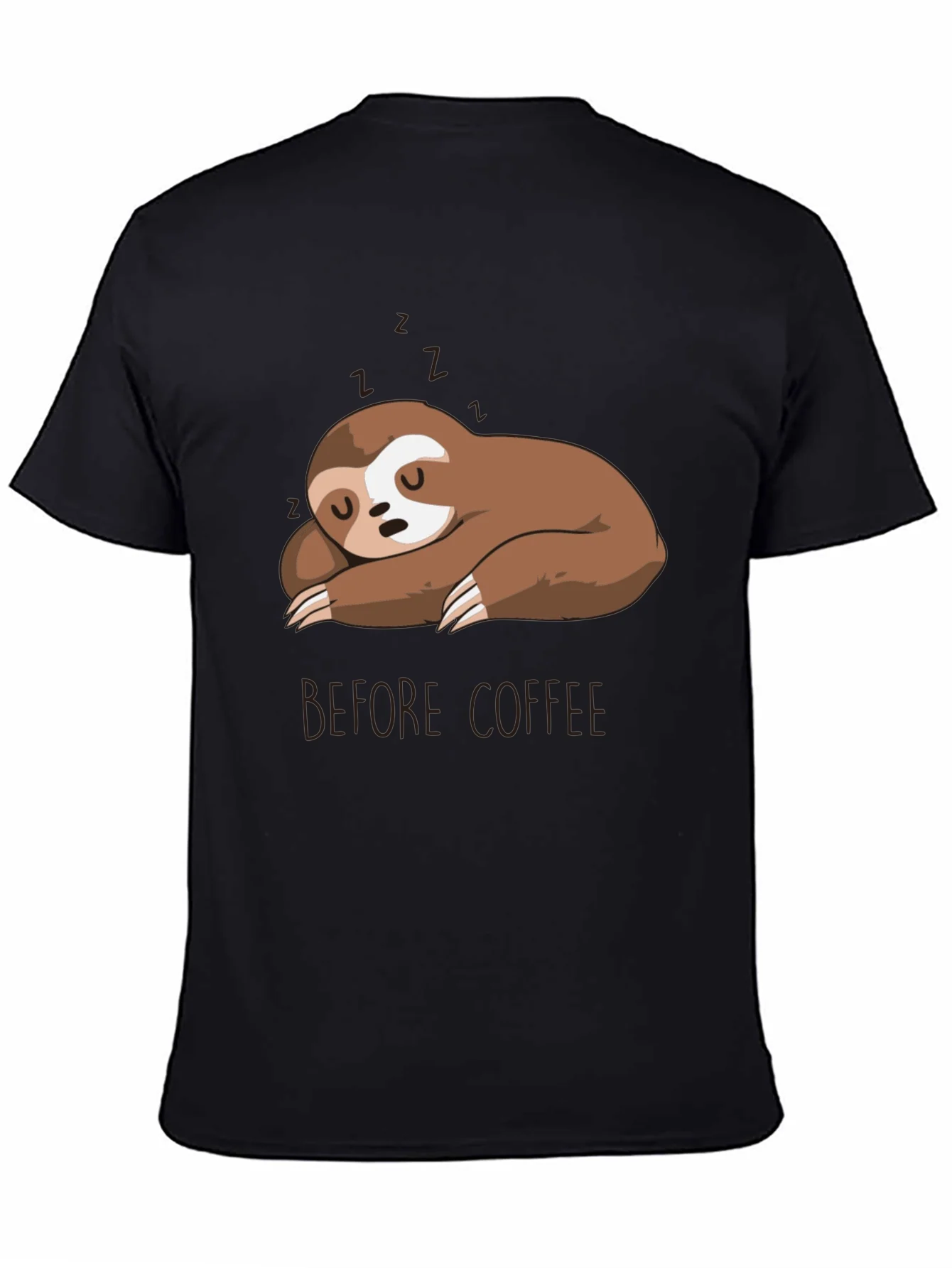 Camiseta Hombre Perezoso Dormil¨®n - Antes del Caf¨¦