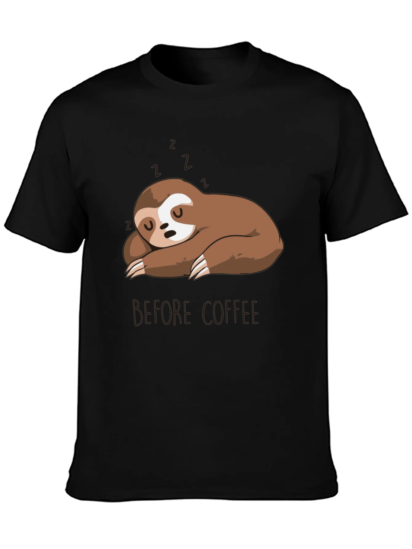 Camiseta Hombre Perezoso Dormil¨®n - Antes del Caf¨¦
