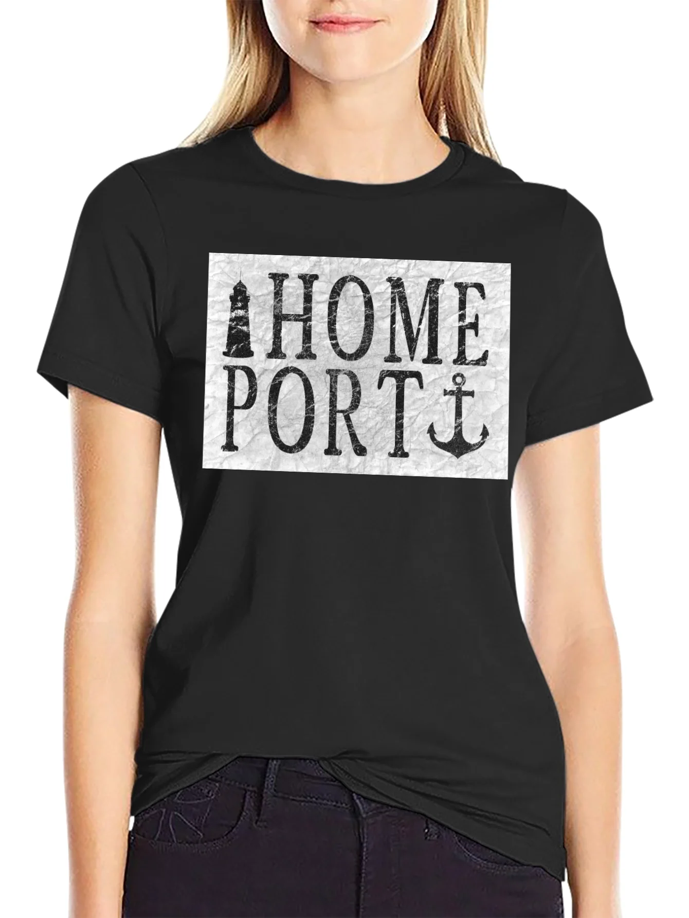 Camiseta Negra Home Port N¨¢utica