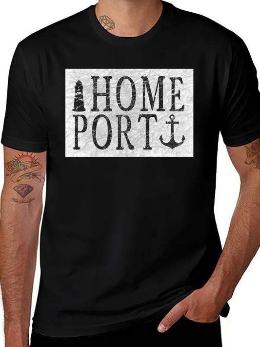 Camiseta Negra Home Port N¨¢utica
