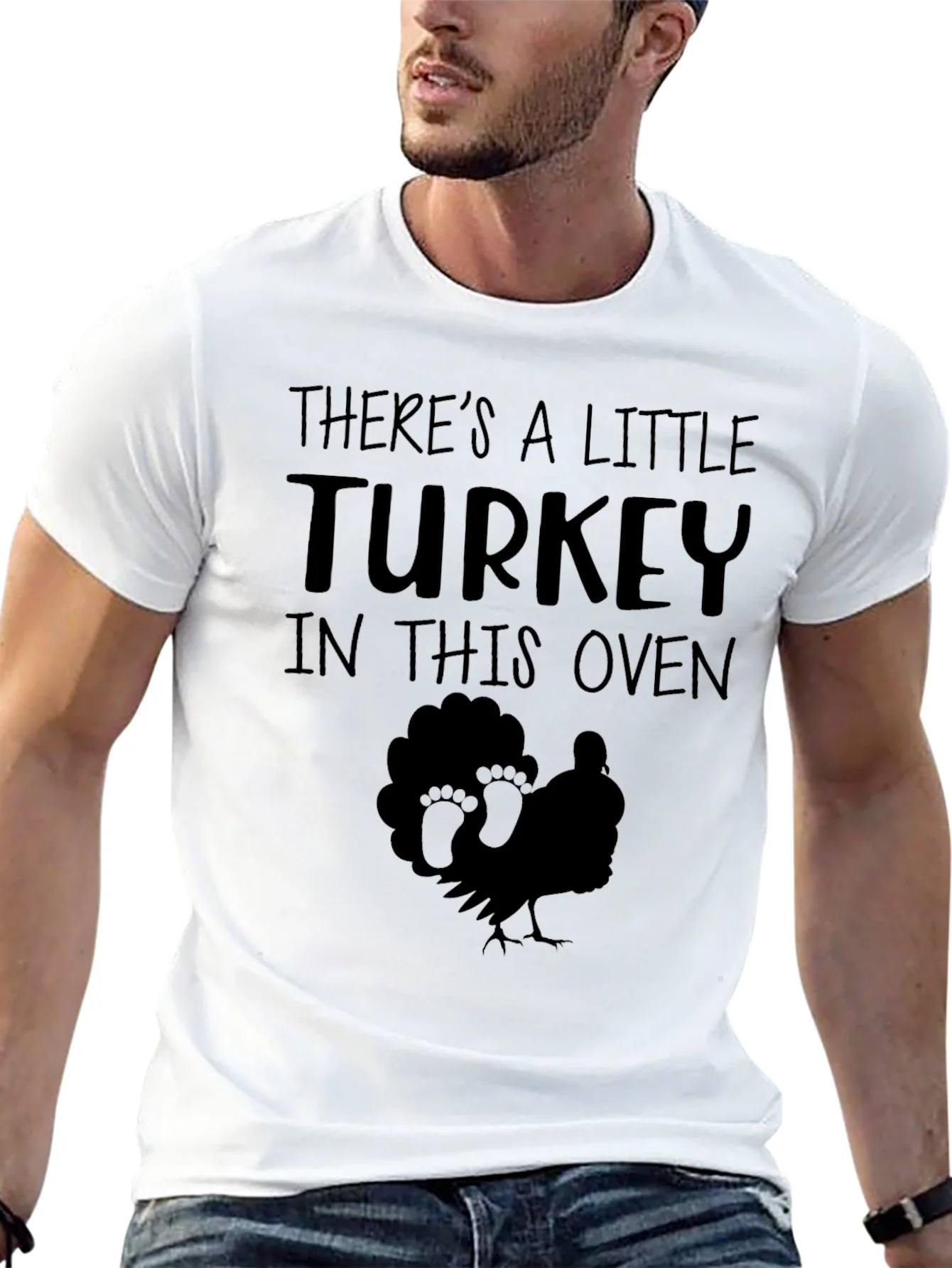 Rebbecca Funny Pregnancy Announcement Turkey T-Shirt