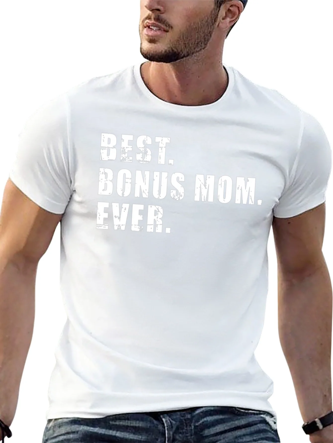 Camiseta Negra Best Bonus Mom Ever