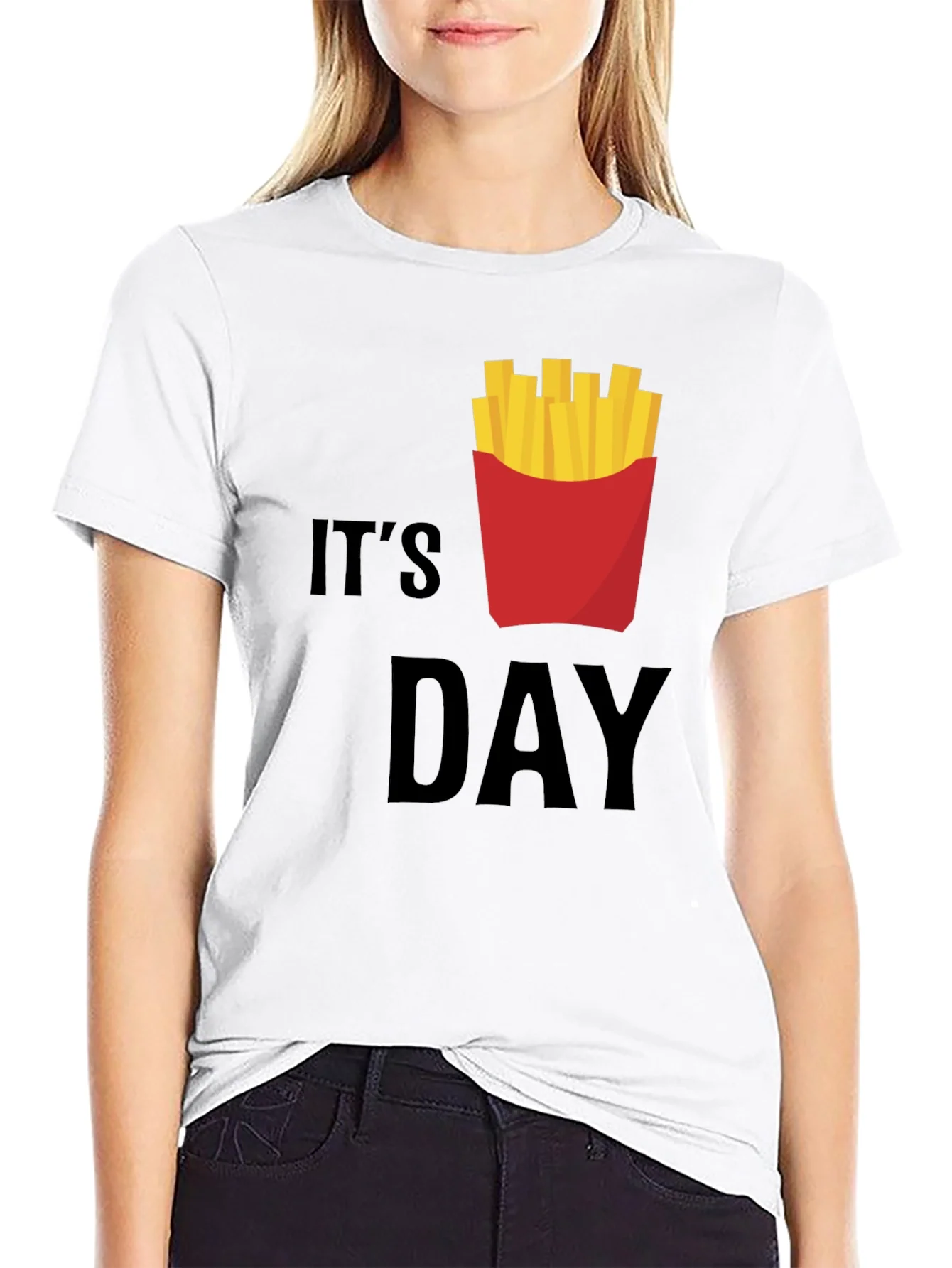 Rebbecca Its Fry Day T-Shirt - Fun Foodie Tee