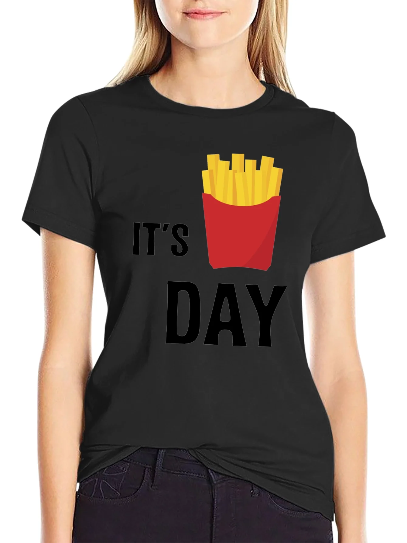 Rebbecca Its Fry Day T-Shirt - Fun Foodie Tee