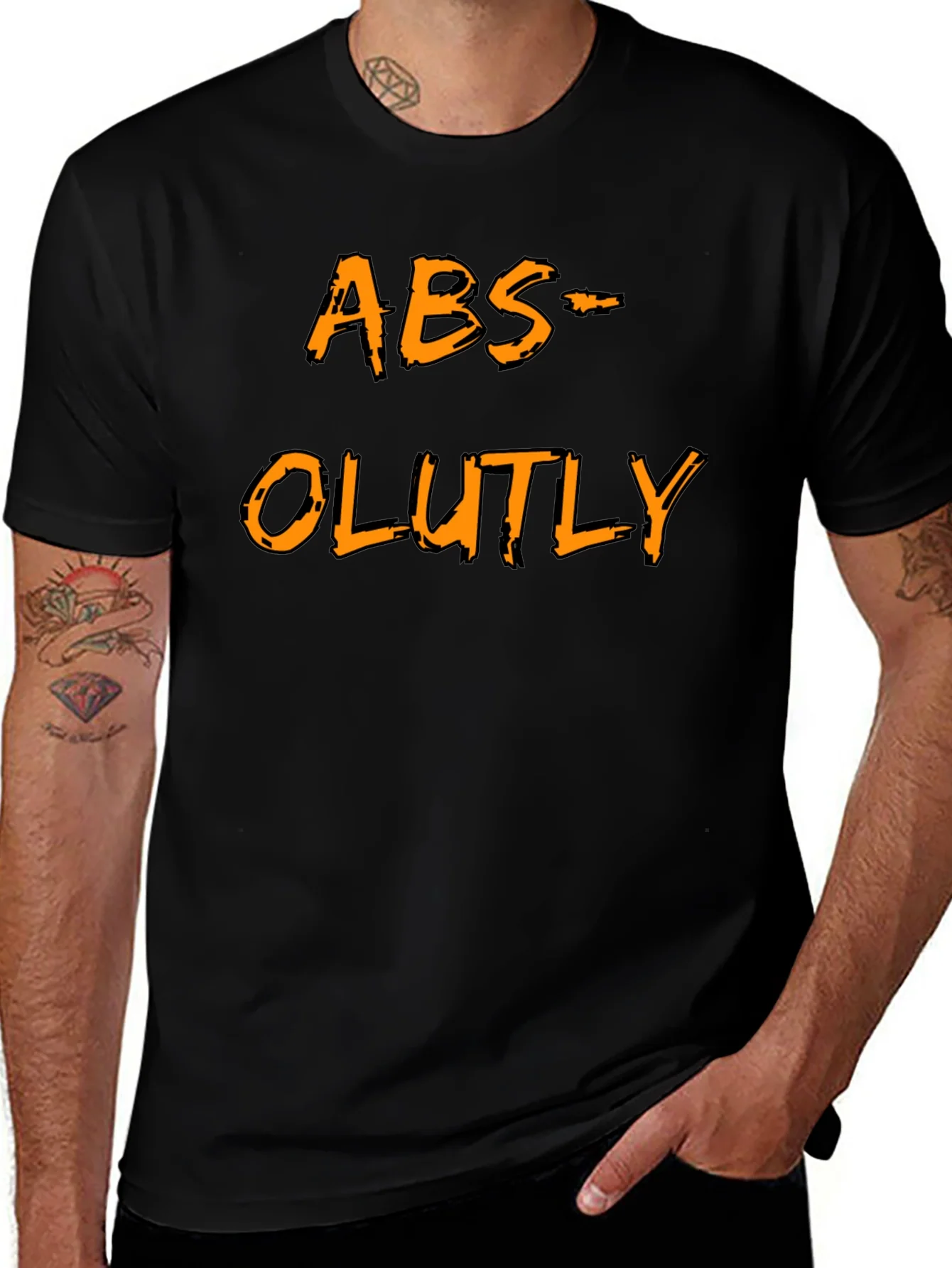 Rebbecca Humorous ABS-OLUTLY Black T-Shirt