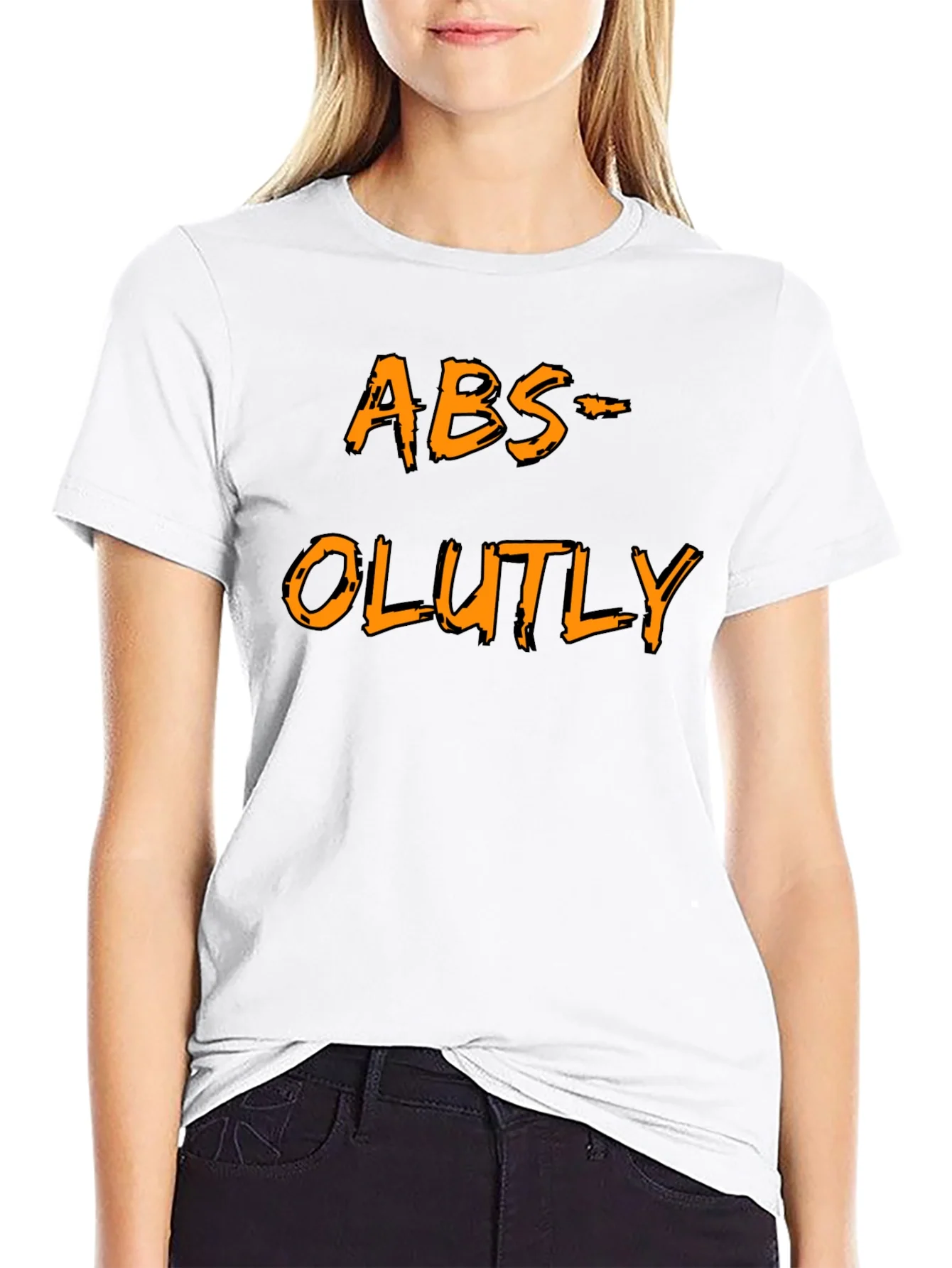Rebbecca Humorous ABS-OLUTLY Black T-Shirt