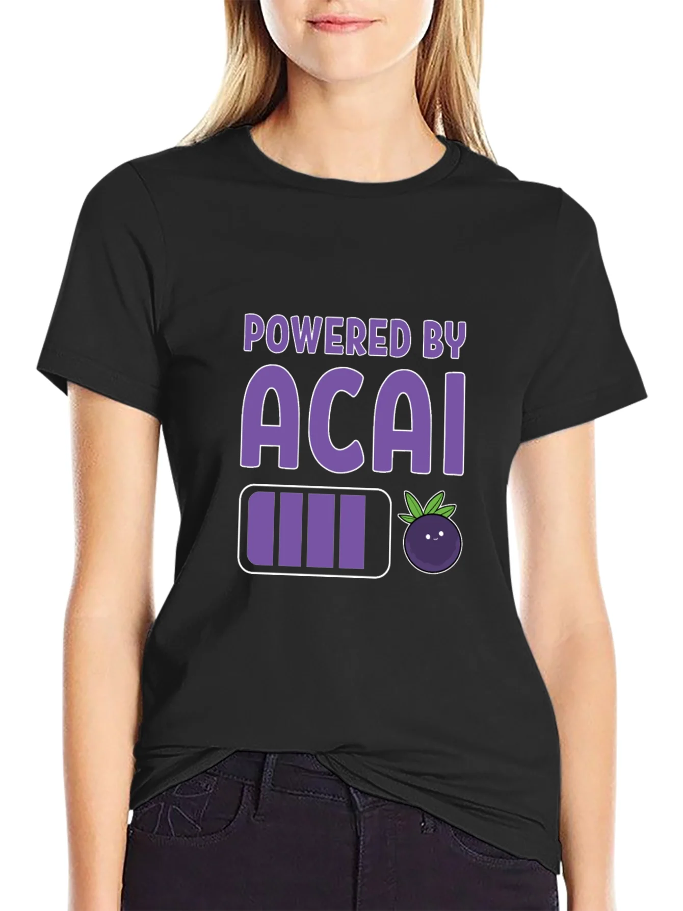 Rebbecca Powered by Acai Graphic Tee - Black