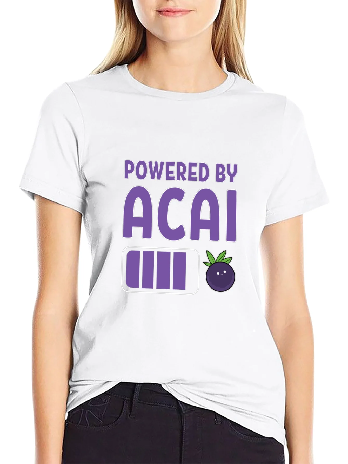 Rebbecca Powered by Acai Graphic Tee - Black