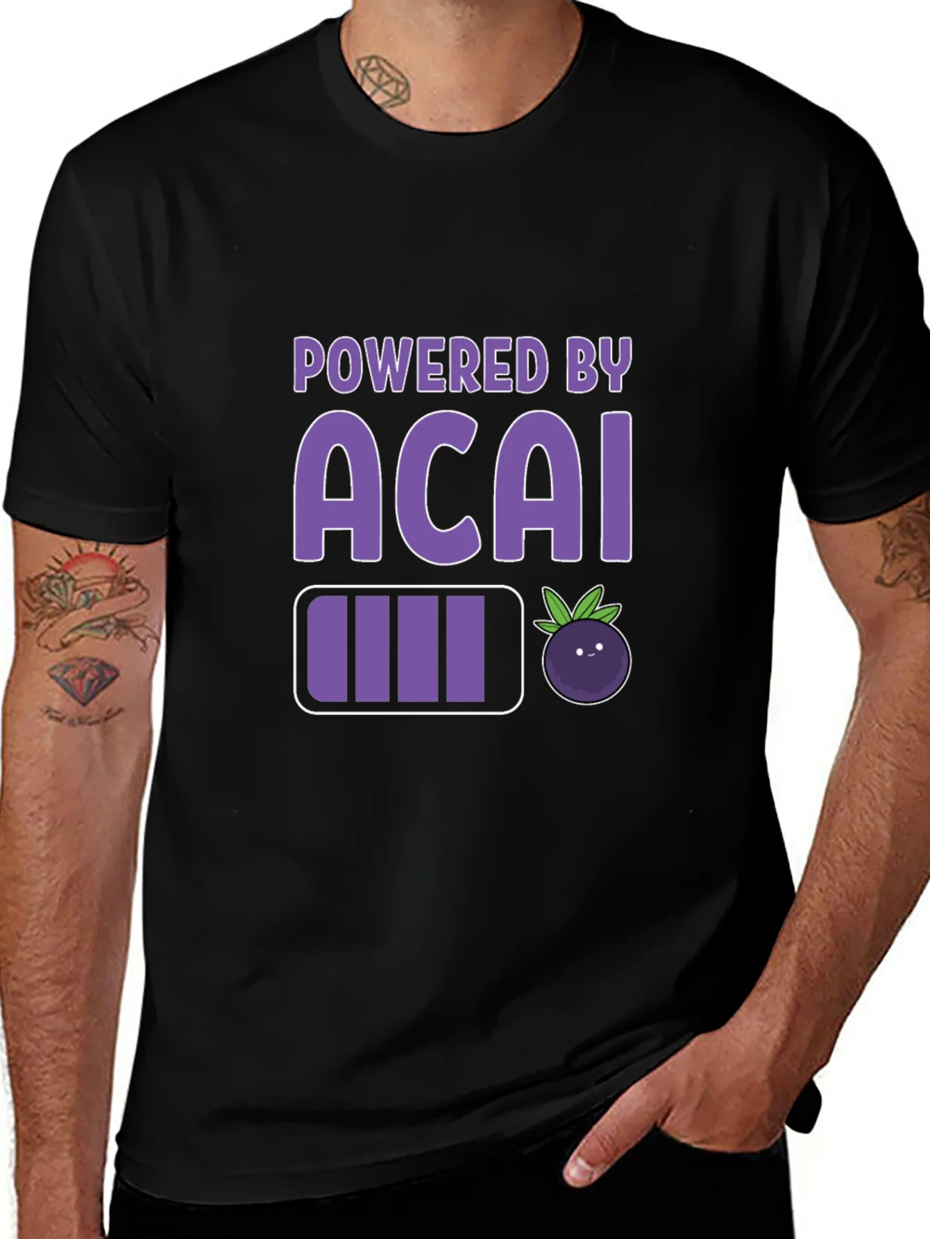 Rebbecca Powered by Acai Graphic Tee - Black