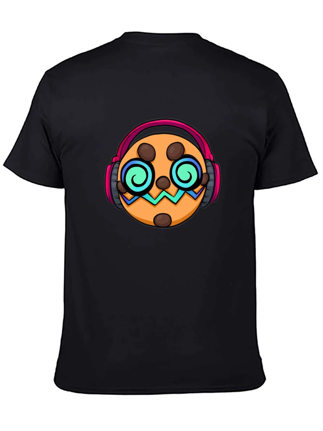 Rebbecca Funky Cookie Graphic Tee - Cool Headphones Design