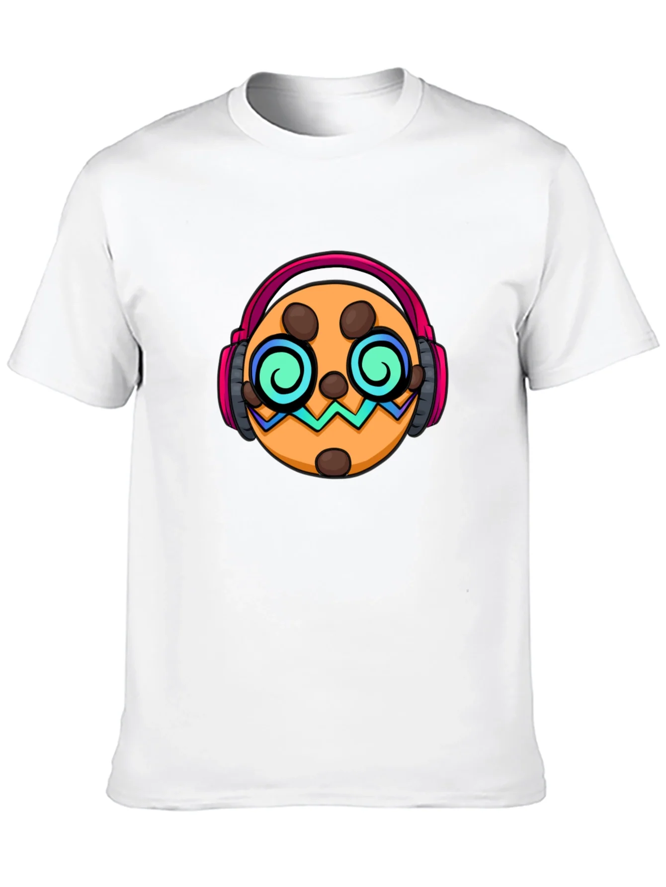 Rebbecca Funky Cookie Graphic Tee - Cool Headphones Design