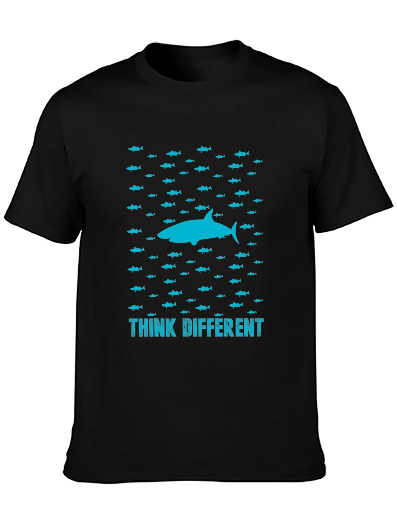 Rebbecca Think Different Shark Graphic T-Shirt
