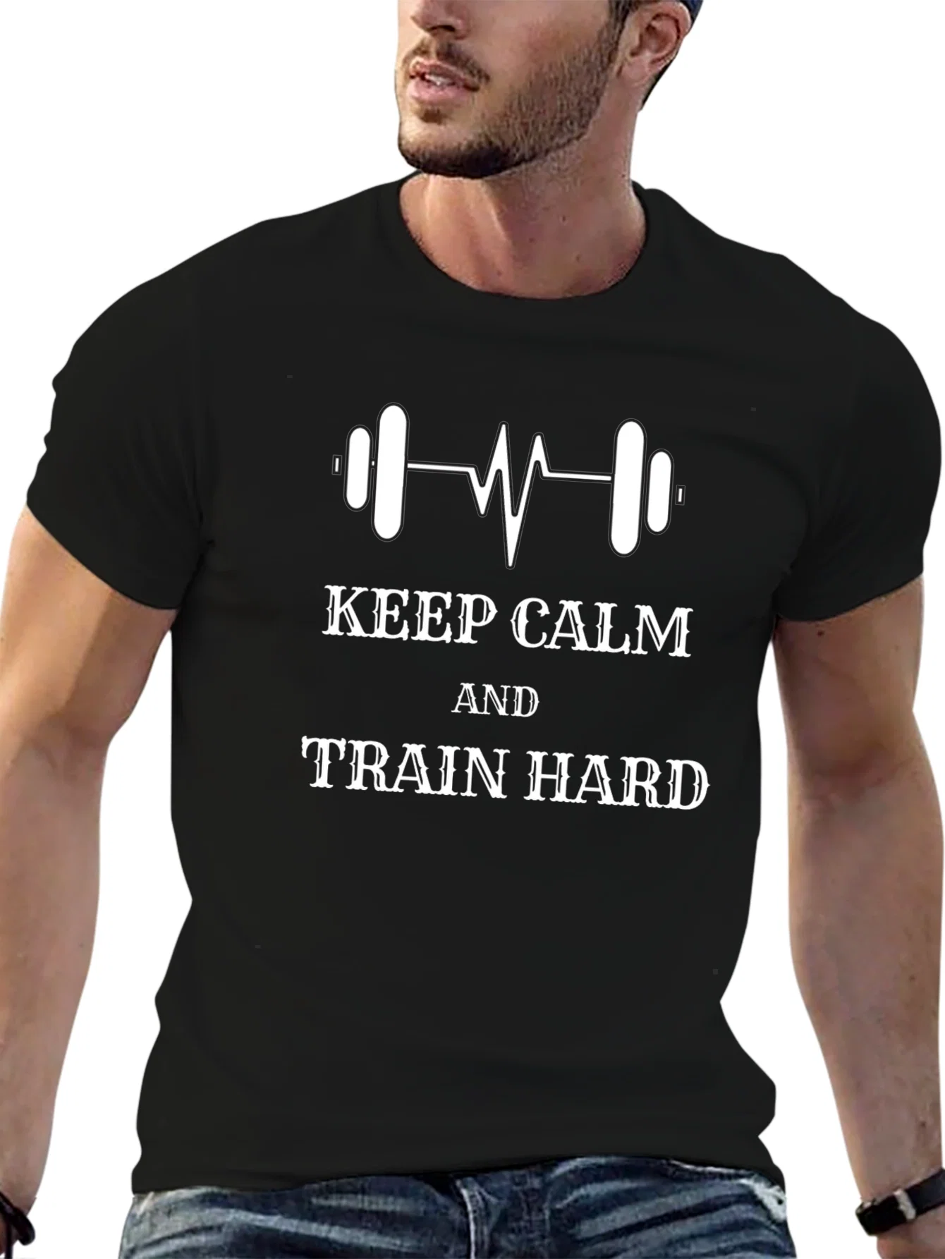 Rebbecca Keep Calm Train Hard Gym T-Shirt