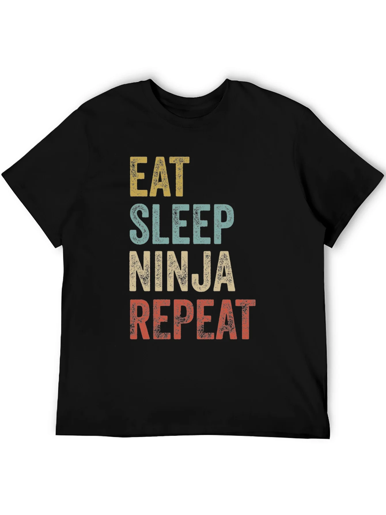 Camiseta Ninja: Come Duerme Lucha Repite