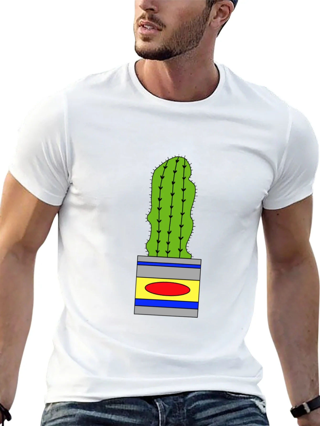 Rebbecca Cactus in Pot Graphic Tee - Black