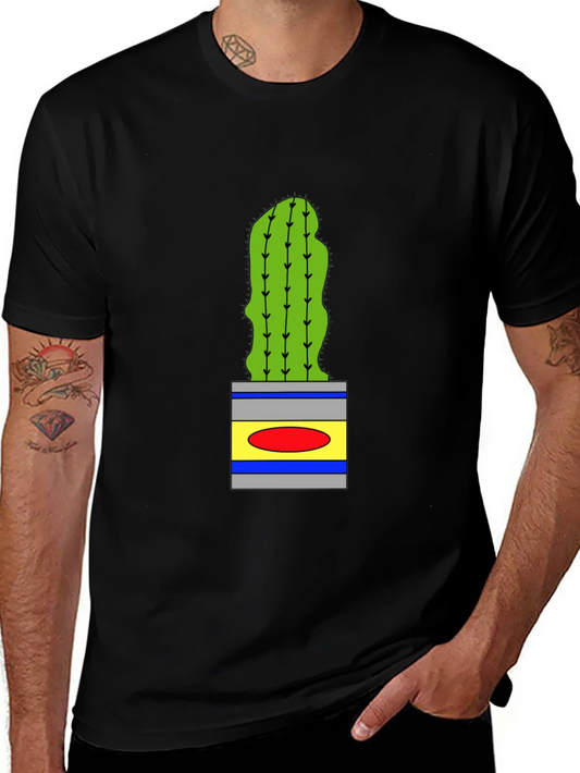 Rebbecca Cactus in Pot Graphic Tee - Black