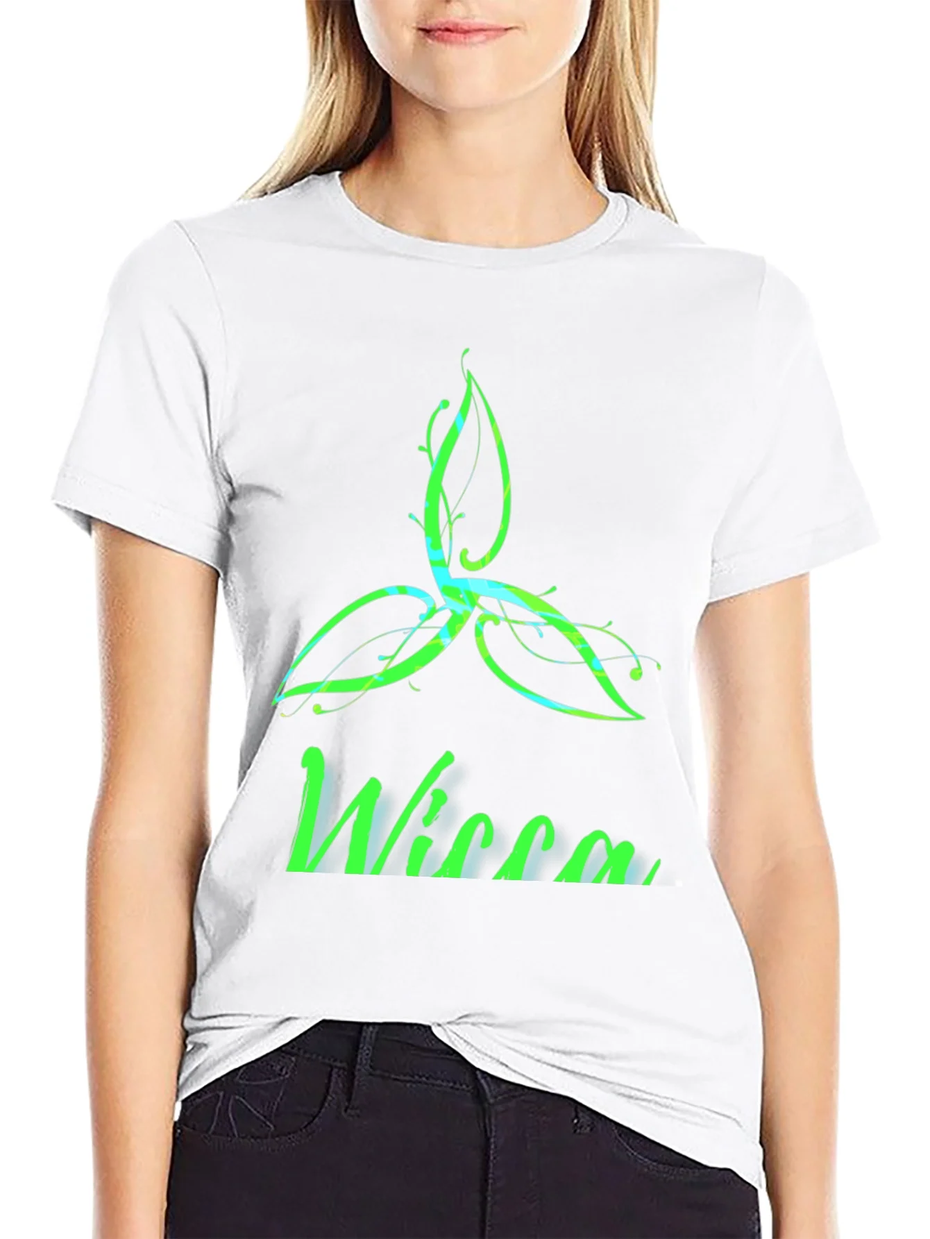 Rebbecca Wiccan Triquetra Black T-Shirt