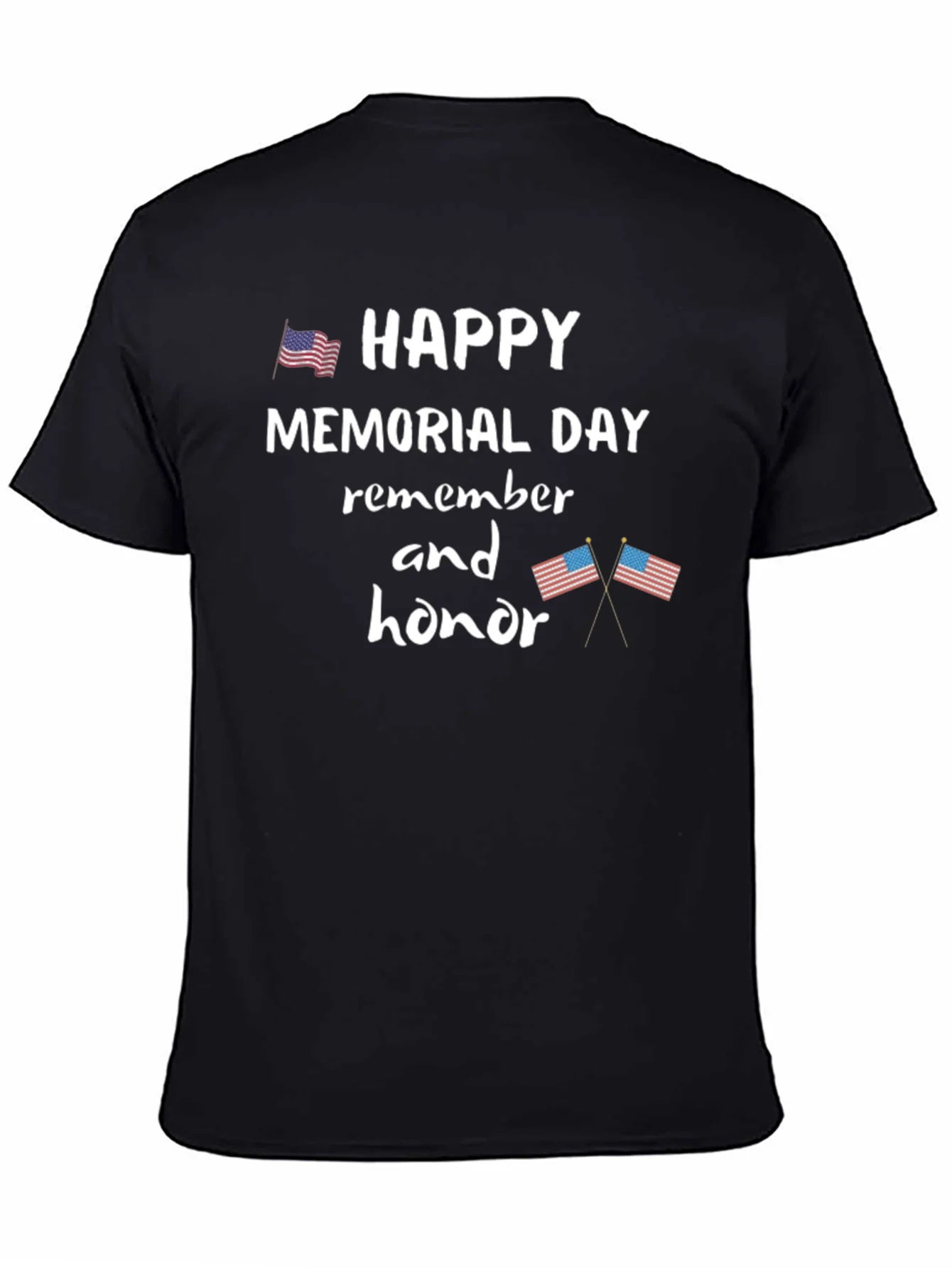 Camiseta Negra de Memorial Day