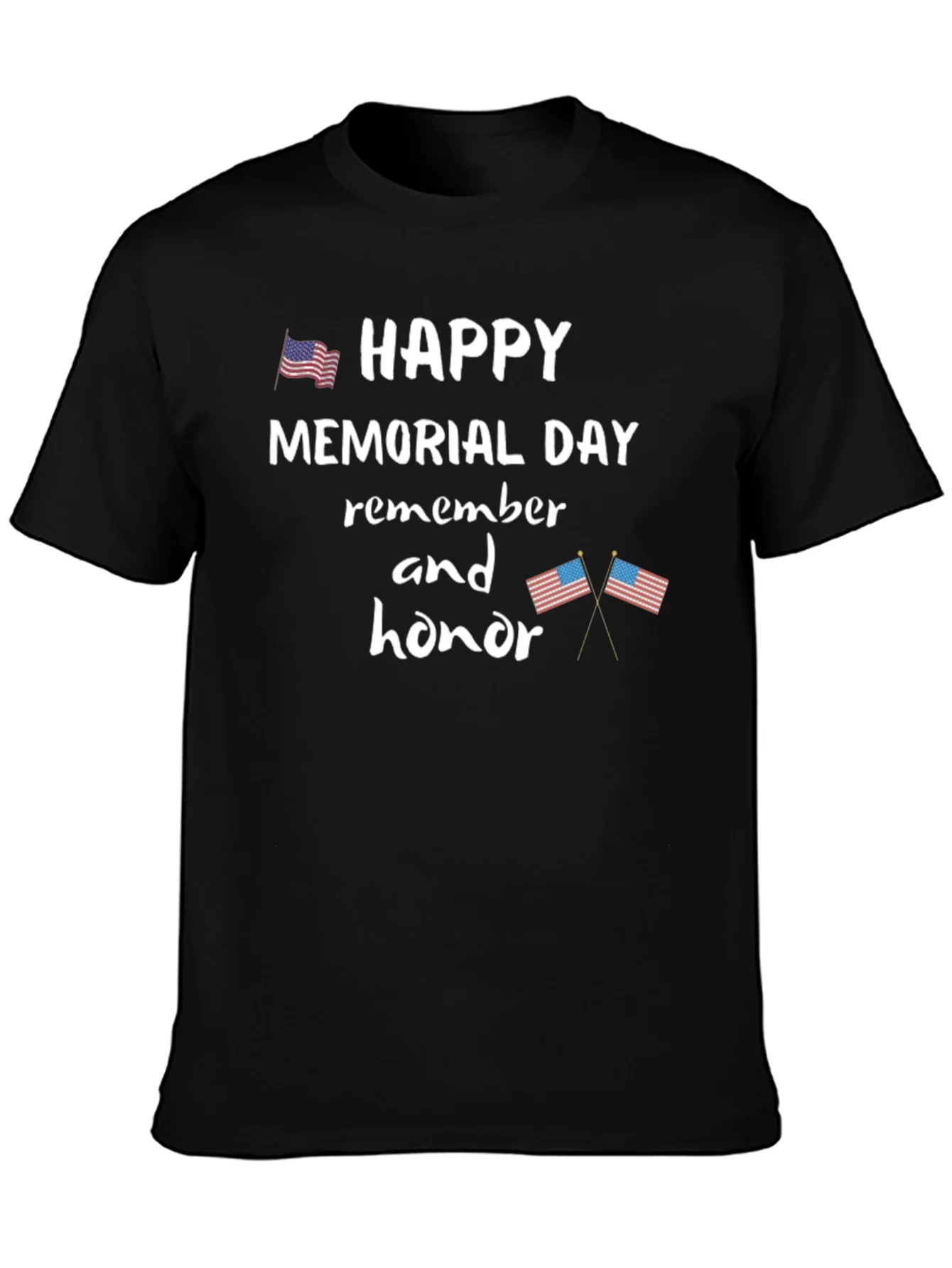 Camiseta Negra de Memorial Day