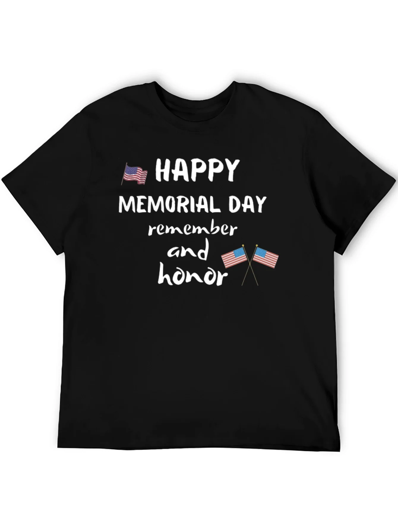 Camiseta Negra de Memorial Day