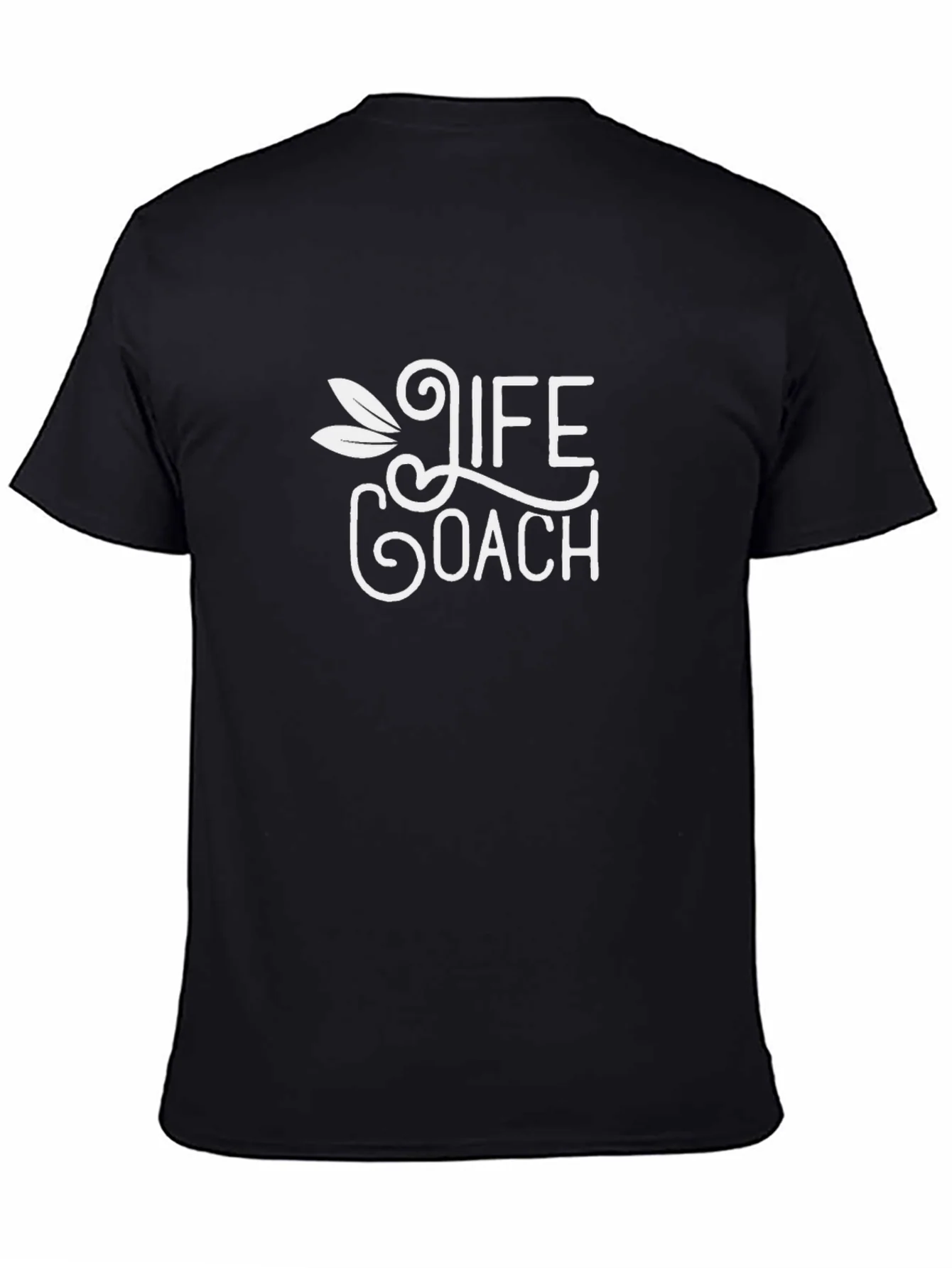 Camiseta Negra Life Coach para Hombre