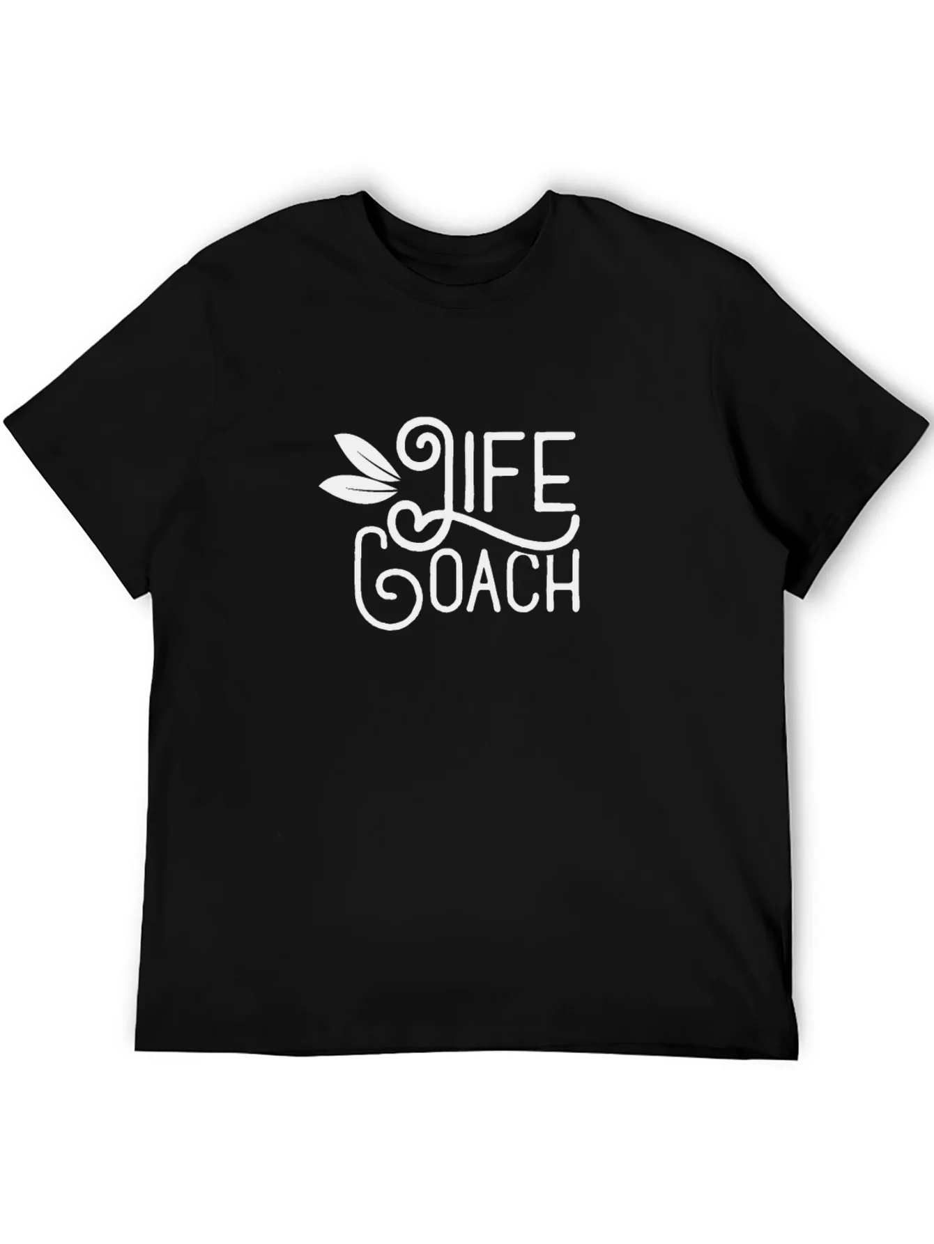 Camiseta Negra Life Coach para Hombre