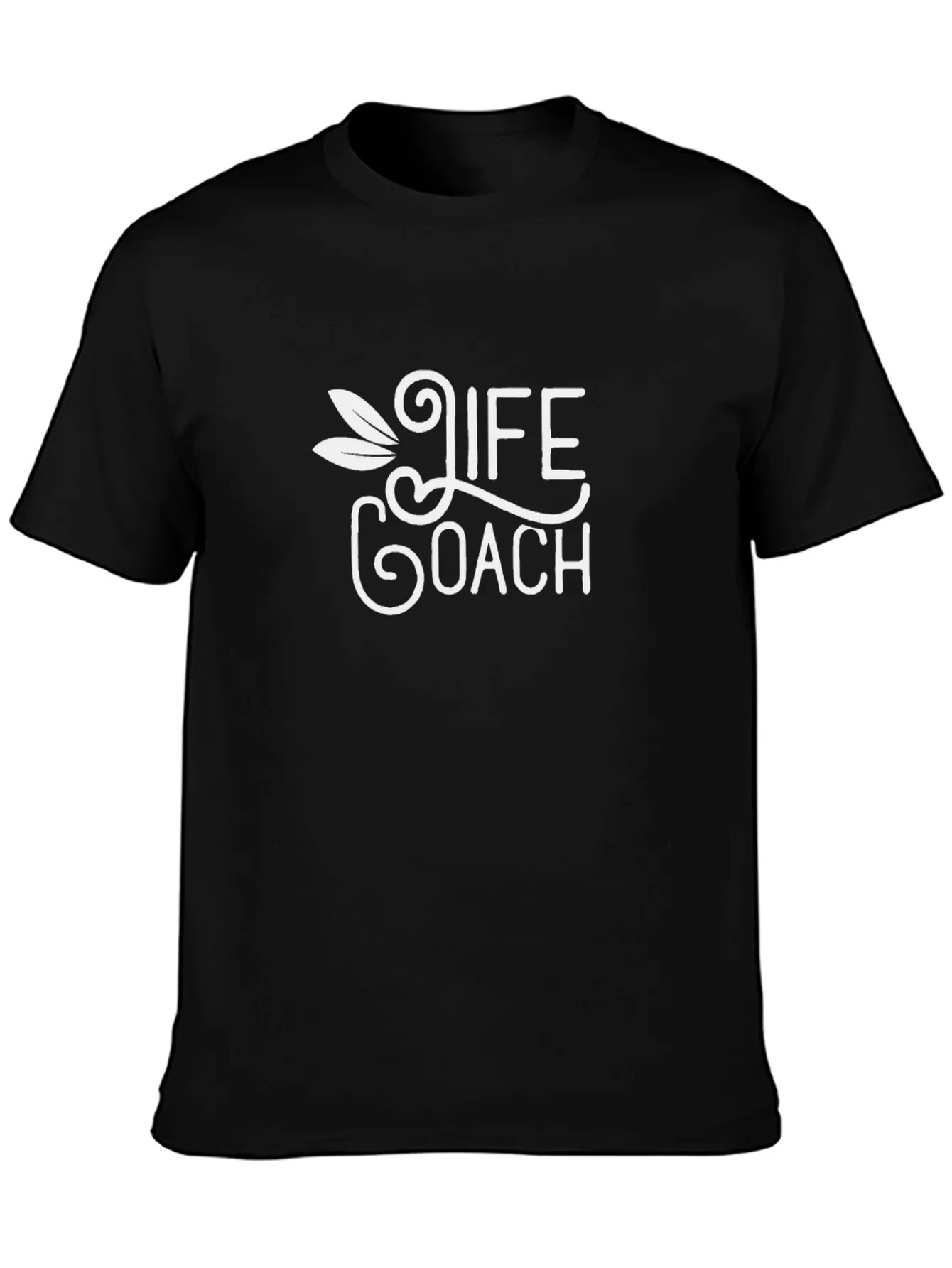 Camiseta Negra Life Coach para Hombre